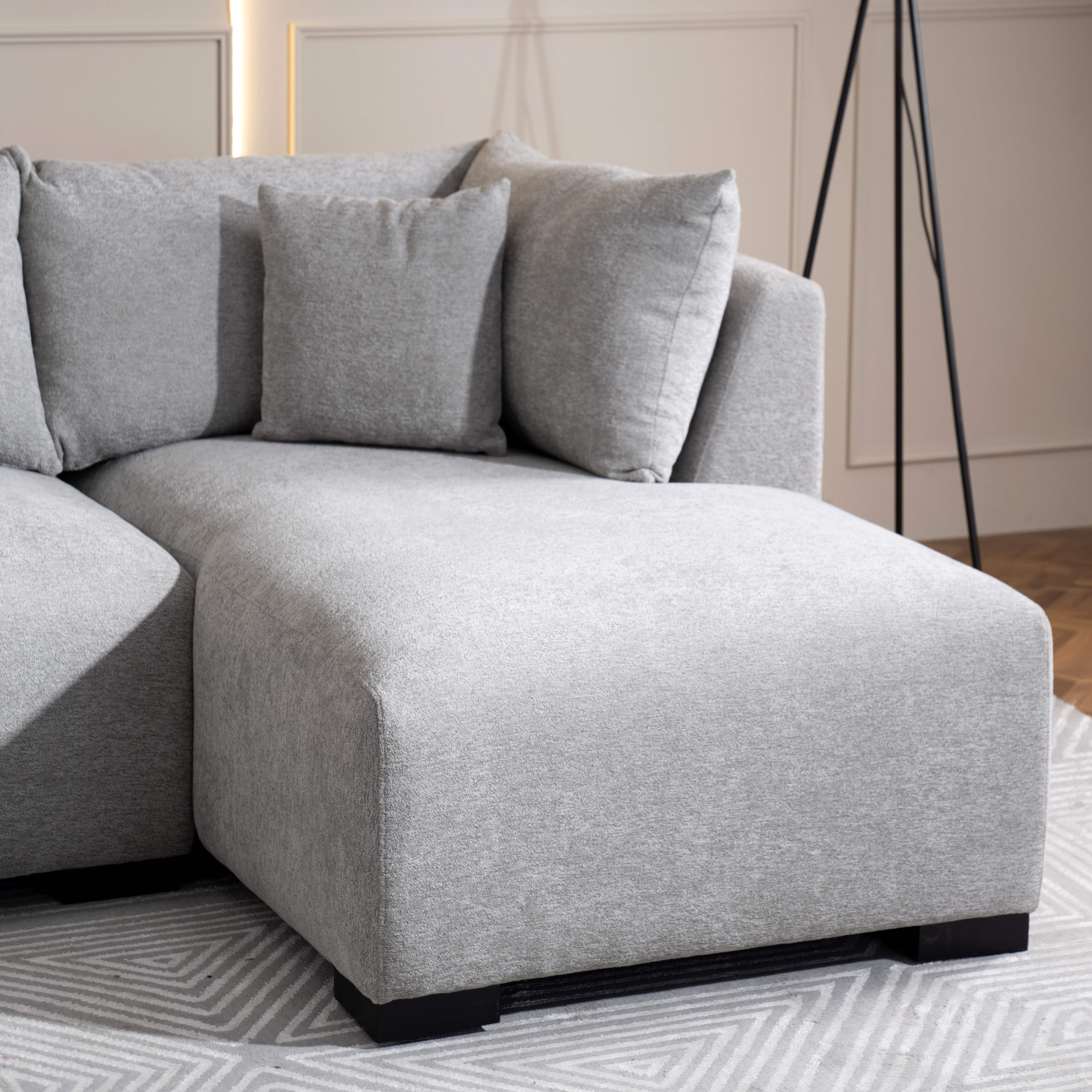 Andrea 4-Seater Right Corner Fabric Sofa with 2 Cushions-hbxlivingroom-sofasandarmchairs-cornersofas-image-3
