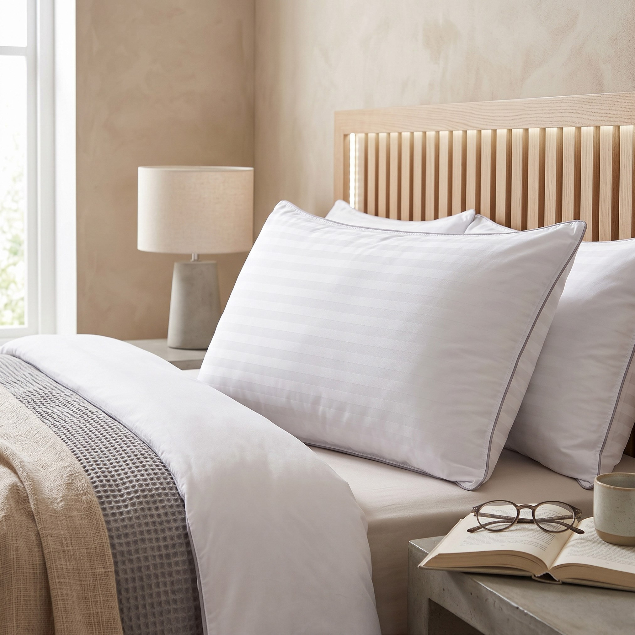 Hamilton 300 Thread Count Firm Support Pillow - 50x75 cm-hbxdecorandfurnishings-bedding-duvetsandpillows-image-4