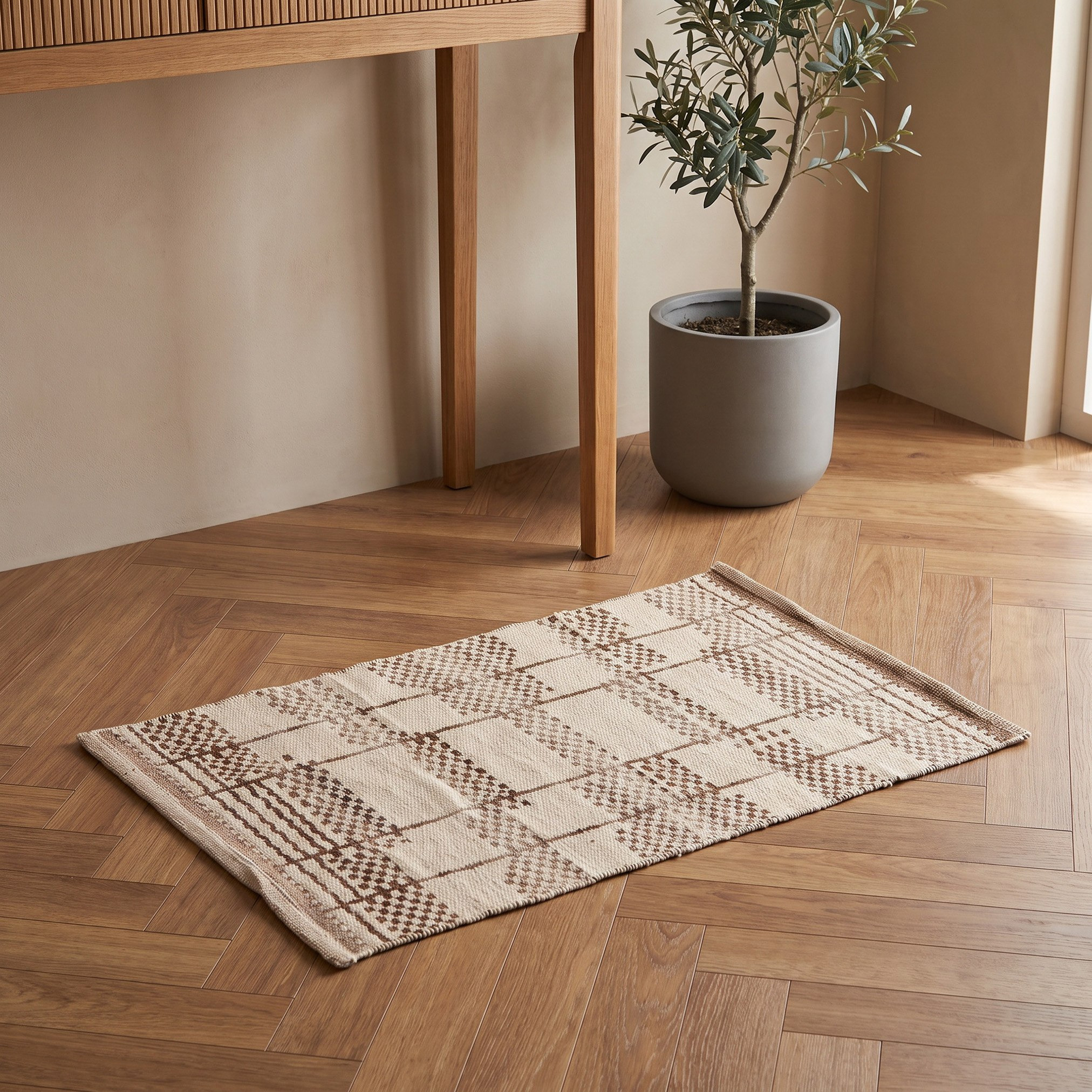 Matrix Woven Dhurrie - 69x114 cm-hbxhomeware-floorcoverings-dhurries-image-1