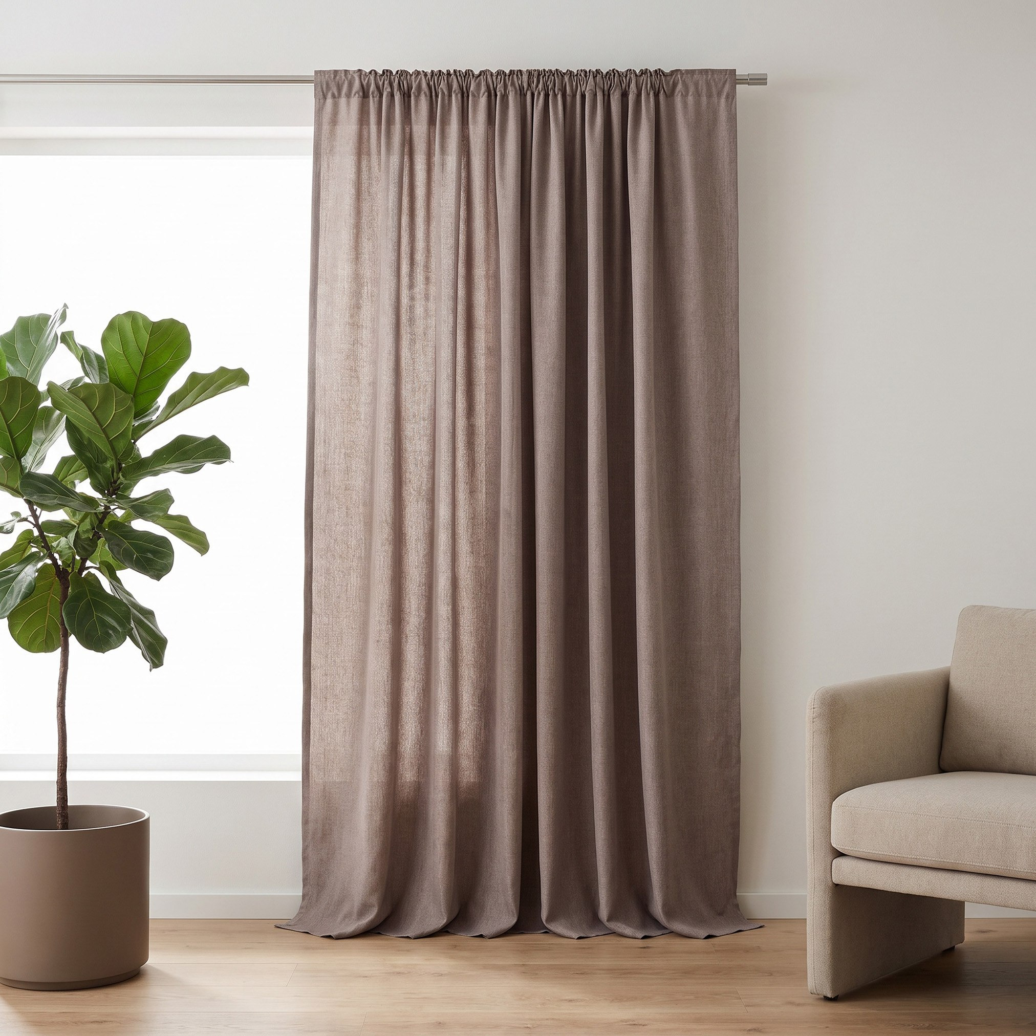 ستارة تعتيم فردية عريضة جدًا وطويلة جدًا من جلايد - 280x320 سم-hbxbedroom-windowcoverings-curtains-image-1