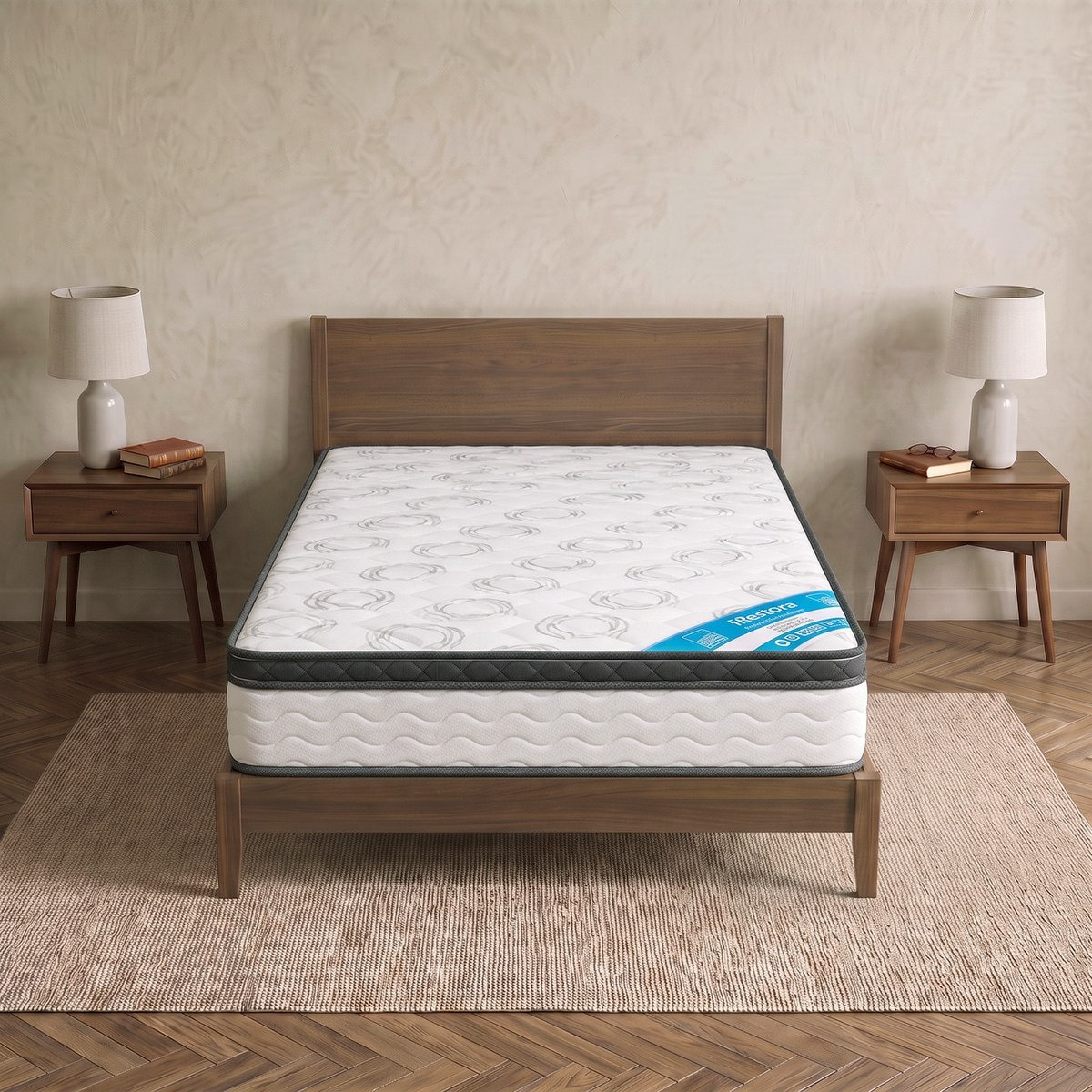iSleepEase iRestora Firm Pocket Spring Single Mattress - 90x200x25 cm-hbxfurniture-bedroom-mattresses-single-image-3