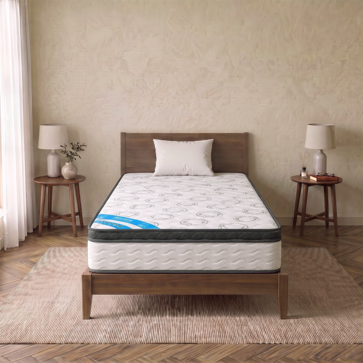 iSleepEase iRestora Firm Pocket Spring Single Mattress - 90x200x25 cm-hbxfurniture-bedroom-mattresses-single-image-9