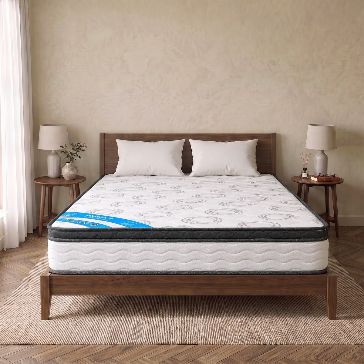 iSleepEase iRestora Firm Pocket Spring Queen Mattress - 150x200x25 cm-hbxbedroom-mattresses-queen-image-9