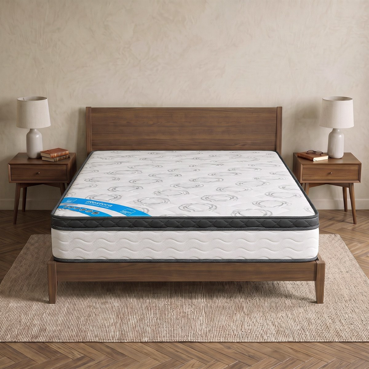 iSleepEase iRestora Firm Pocket Spring King Mattress - 180x200x25 cm-hbxfurniture-mattresses-king-image-3