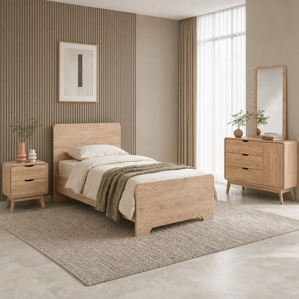 Nordica 4-Piece Young Single Bedroom Package-hbxkidsandyouth-bedsandbedsets-bedroomsets-single-image-1