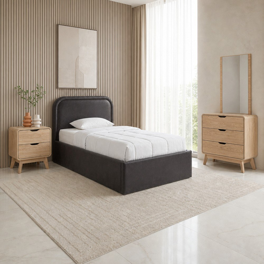 Nordica Opal 4-Piece Young Upholstered Hydraulic Storage Single Bedroom Package-hbxkidsandyouth-bedsandbedsets-bedroomsets-single-image-1