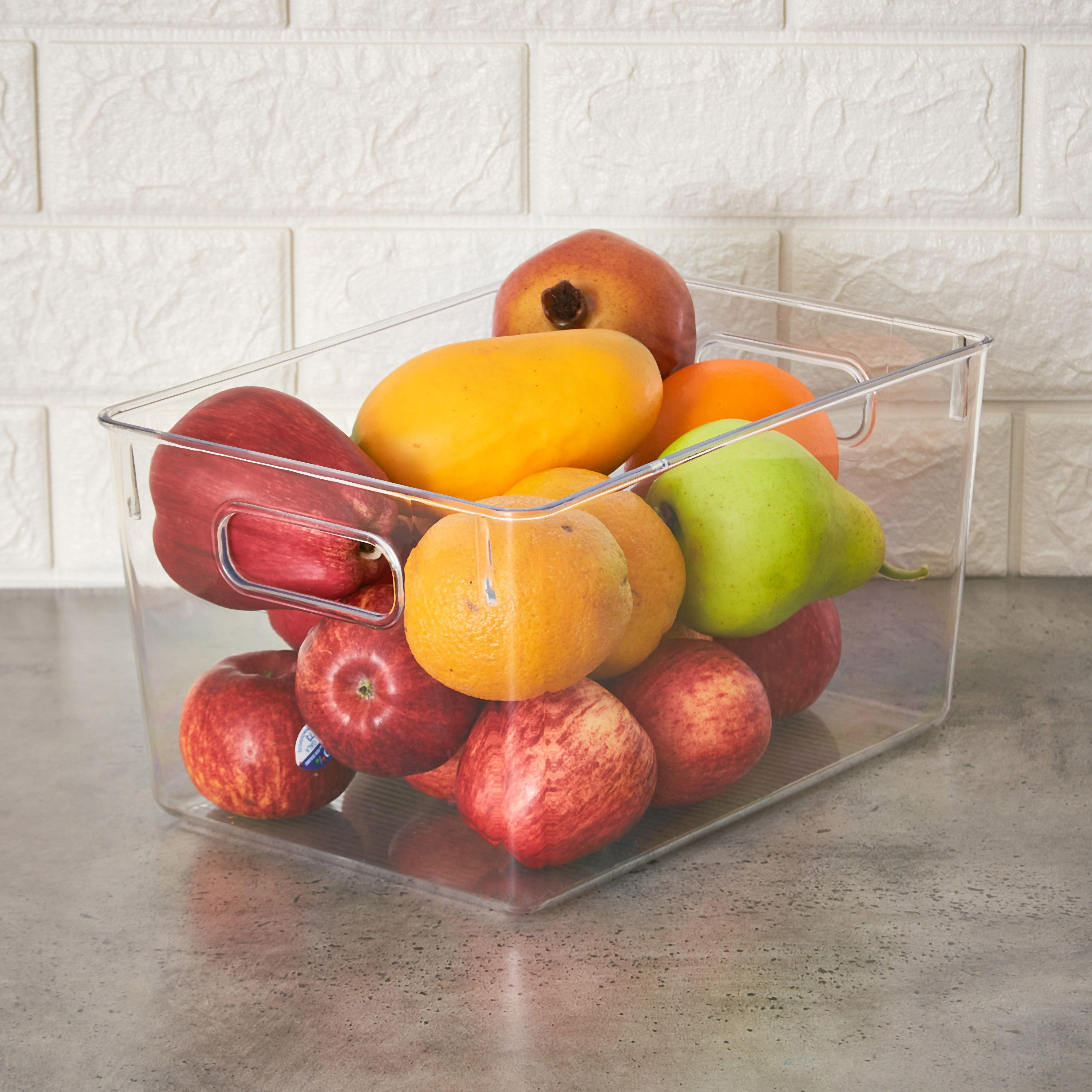 طقم منظمات الثلاجة الشفاف من بيسك - 4 قطع-hbxhomeware-storageandorganization-kitchenandfridgeorganisers-image-3