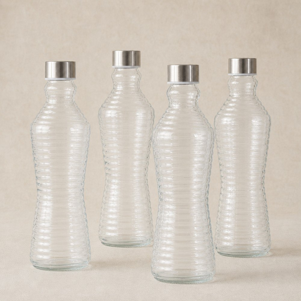 طقم زجاجات 4 قطع من إسينشال-hbxhomeware-diningandtabletop-bottles-image-1