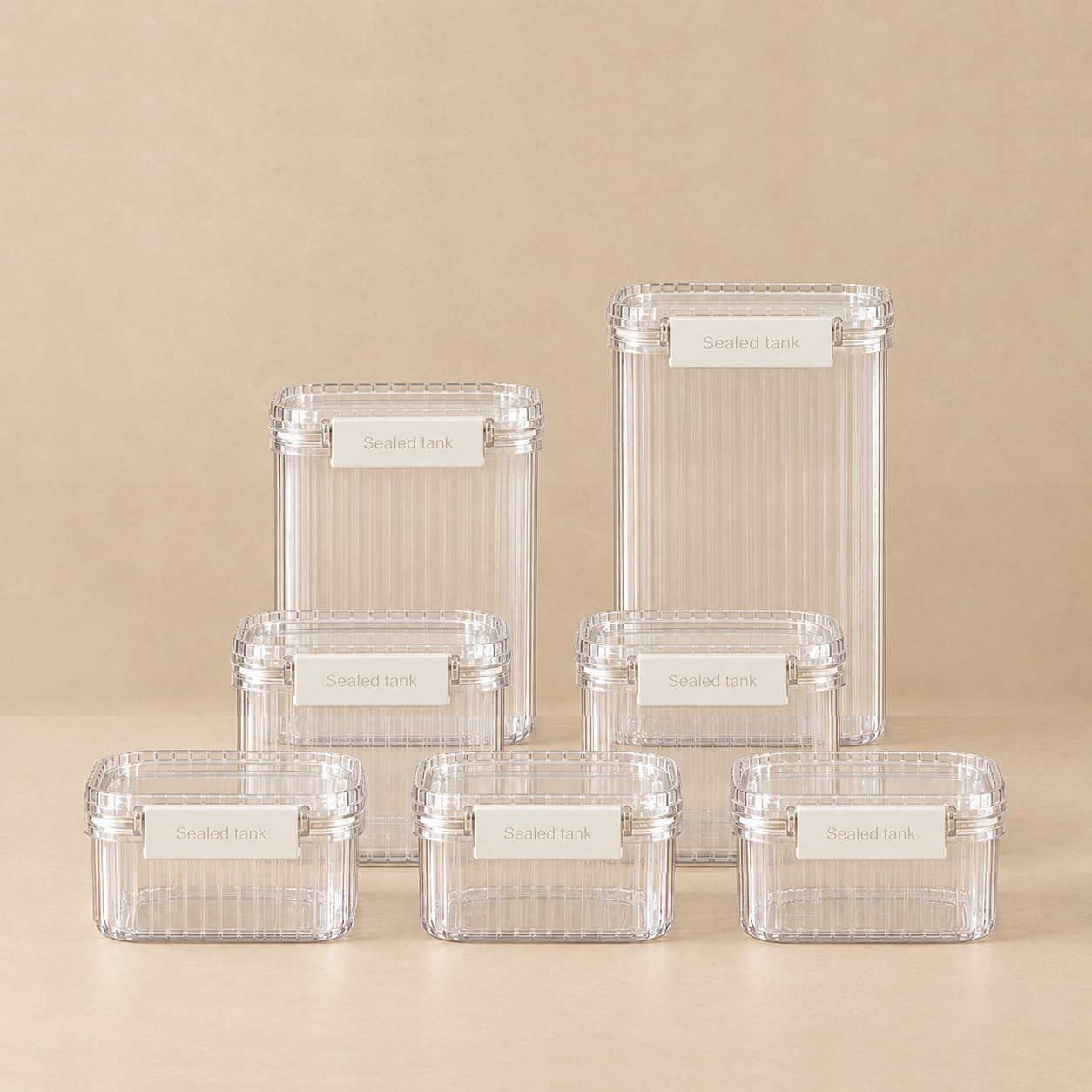 طقم منظمات تخزين مطبخ 7 قطع من فلوت-hbxhomeware-kitchenware-containersandjars-image-1