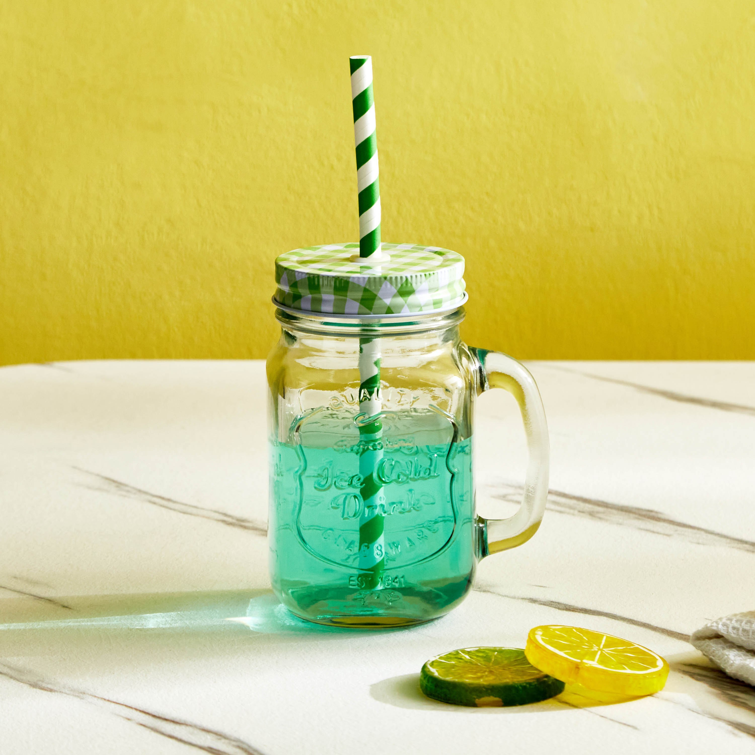 طقم جرّات ماسون 6 قطع من إسنشيال - 450 مل-hbxdecorandfurnishings-tabletop-glassware-image-2