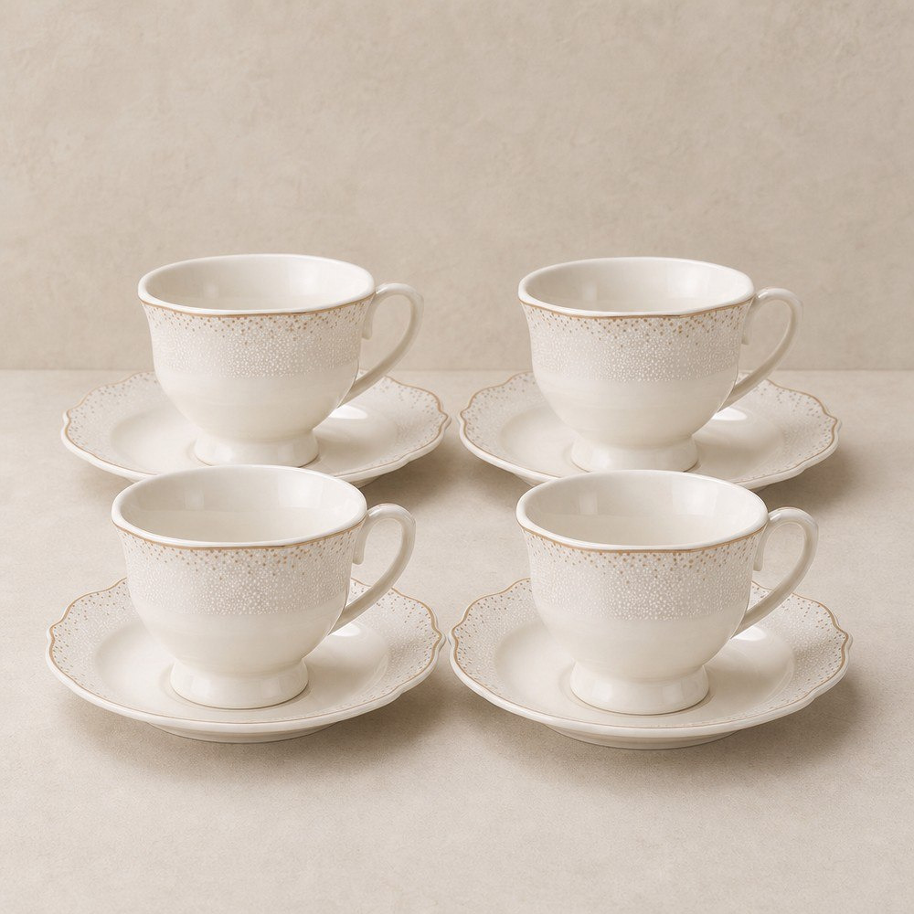 طقم فناجين إسبريسو مع صحون 8 قطع من لينا - 90 مل-hbxhomeware-diningandtabletop-coffeeandteasets-image-1