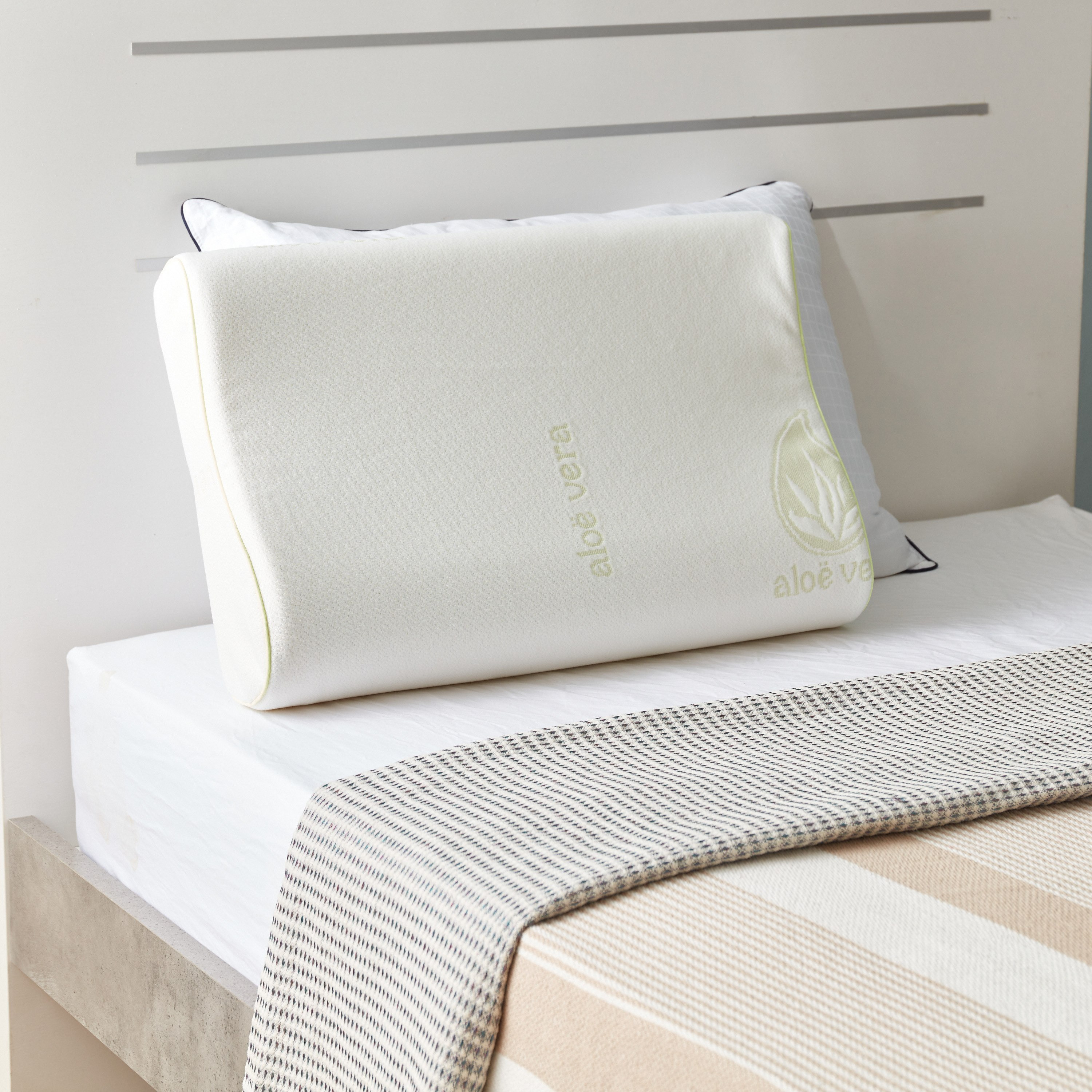 Aloevera 2-Piece Pillow Set - 60x40 cm-hbxdecorandfurnishings-bedding-duvetsandpillows-image-2