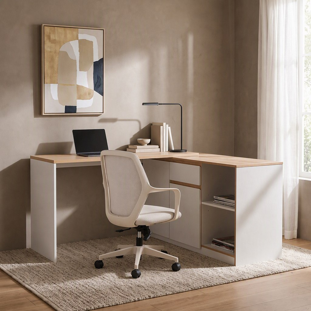 طقم مكتب منزلي قطعتين من ميلان-hbxfurniture-office-desks-image-1