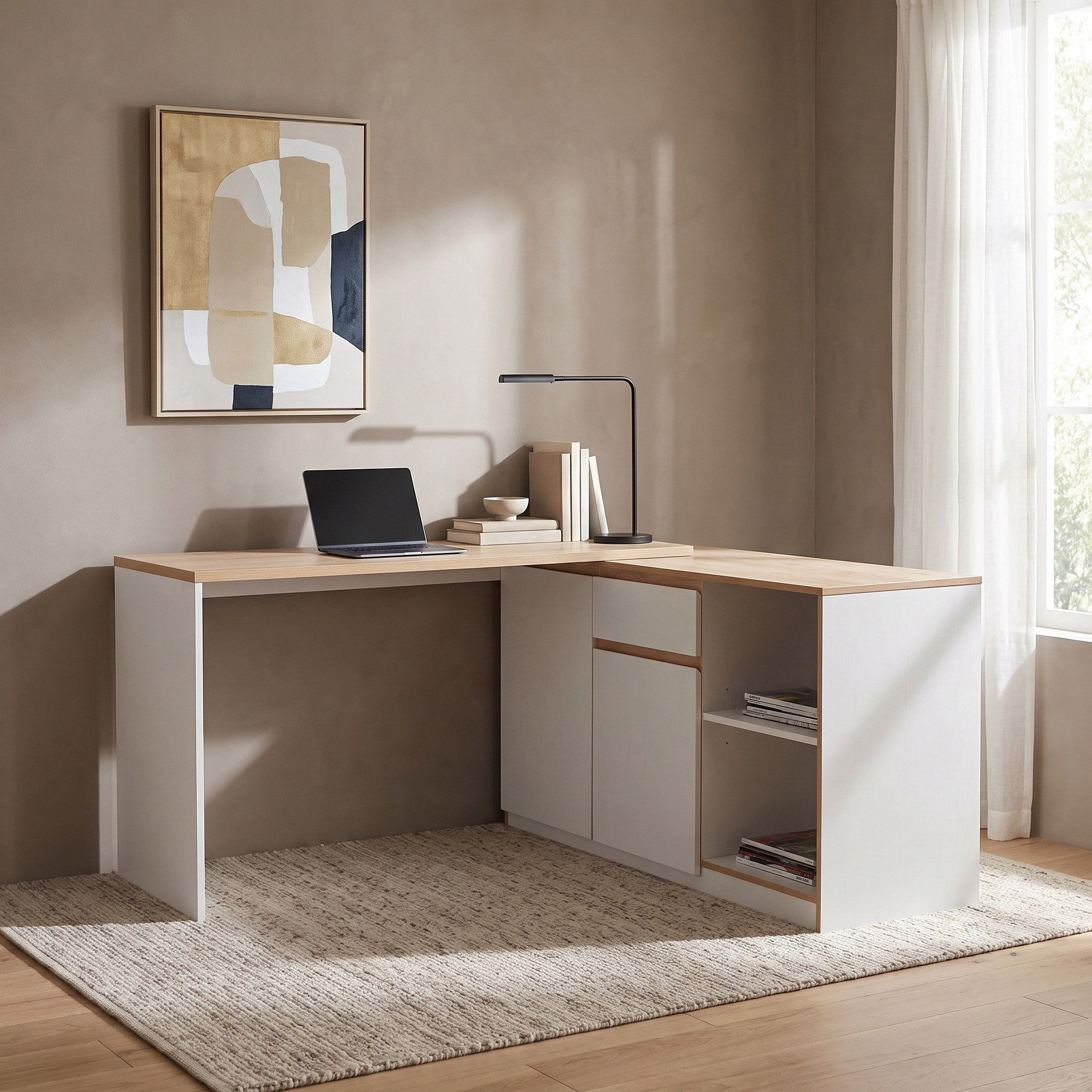 طقم مكتب منزلي قطعتين من ميلان-hbxfurniture-office-desks-image-4