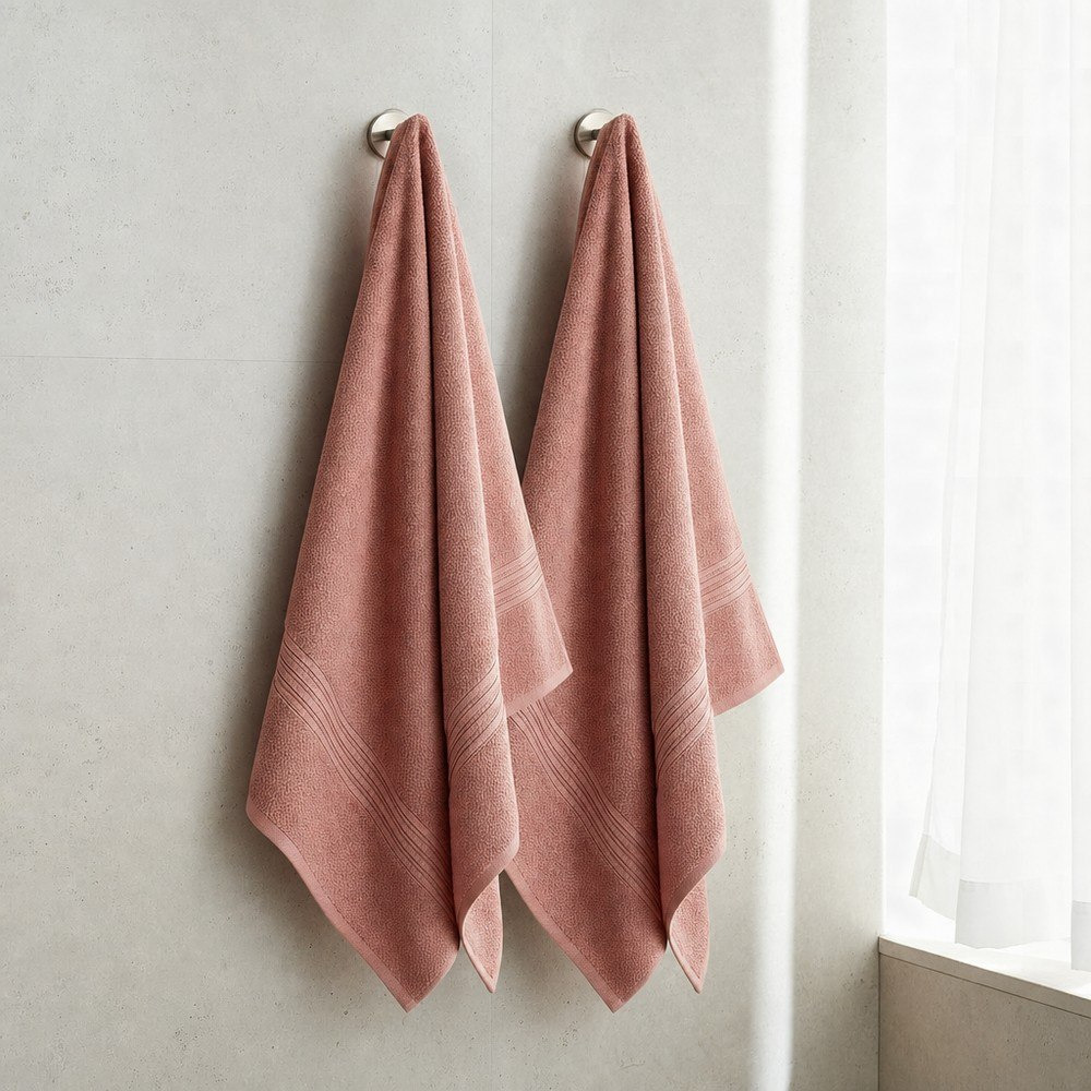 طقم مناشف حمام قطعتين من إسنشيال-hbxbathroom-bathroomtextiles-image-1