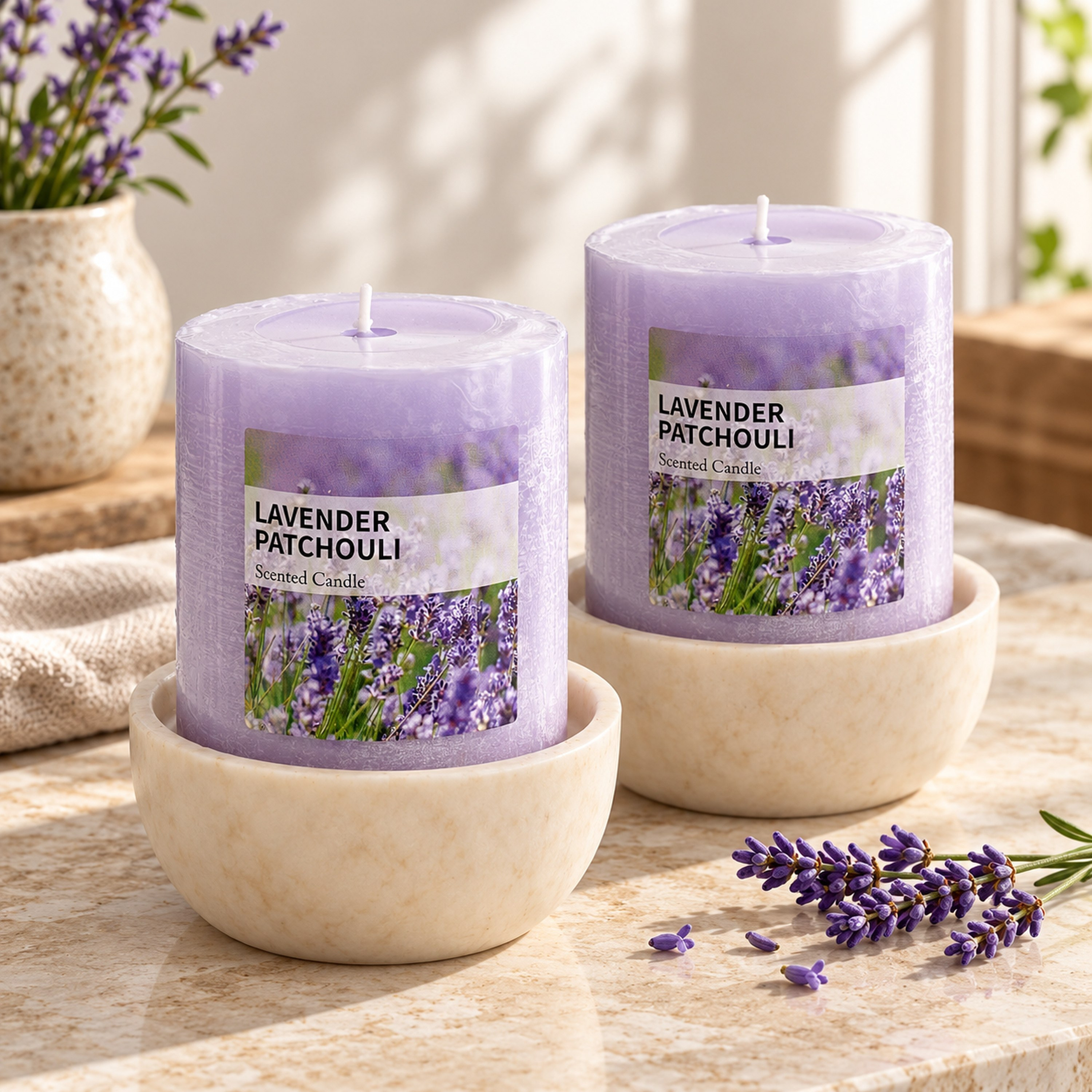 طقم 2 شمعة - قارة-hbxlivingroom-decorandaccessories-candles-image-1