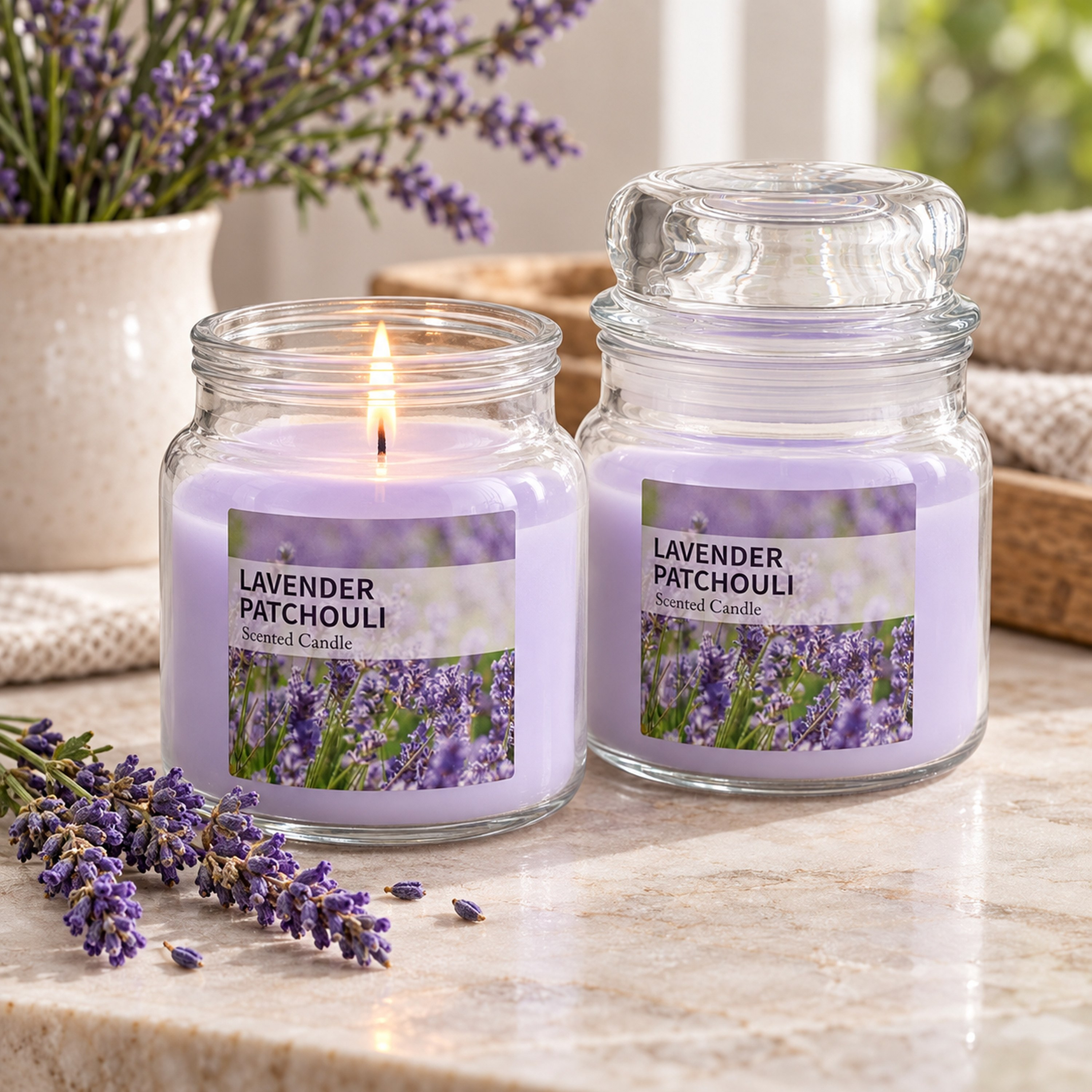 طقم 2 شمعة من قارة-hbxlivingroom-decorandaccessories-candles-image-1