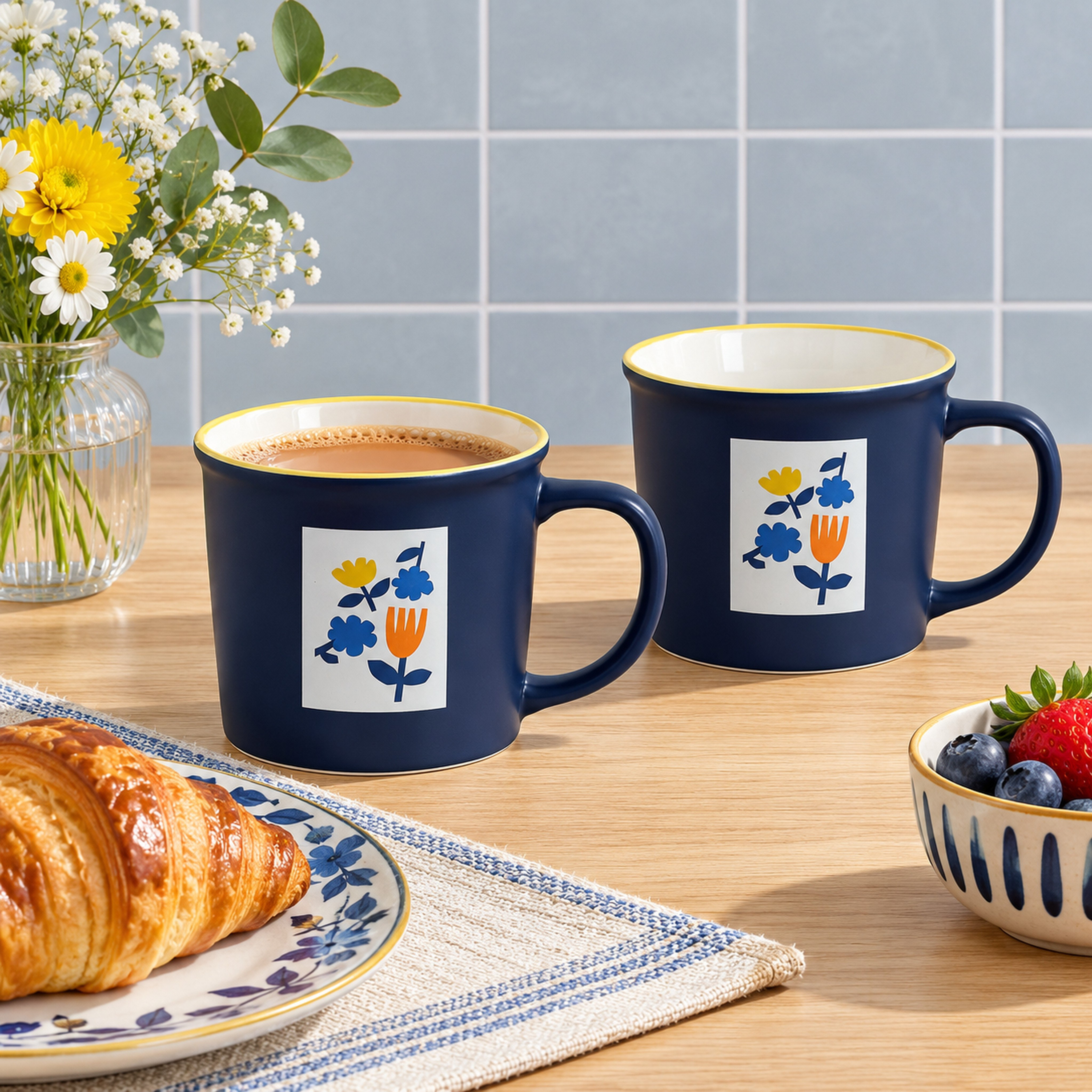طقم مجات قطعتين من هانا-hbxdecorandfurnishings-tabletop-coffeeandteasets-image-1