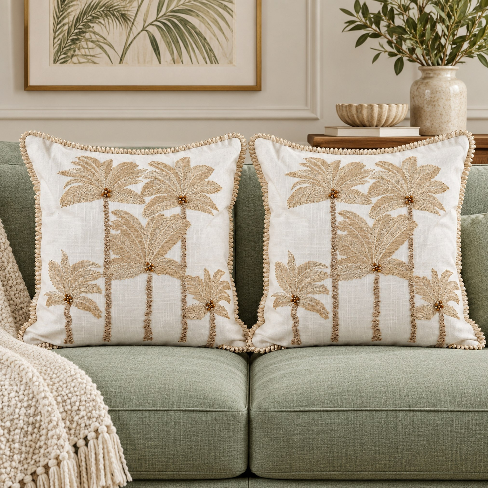 Plam Filled Cushion - Set of 2-hbxlivingroom-furnishings-cushionsandcovers-filledcushions-image-1