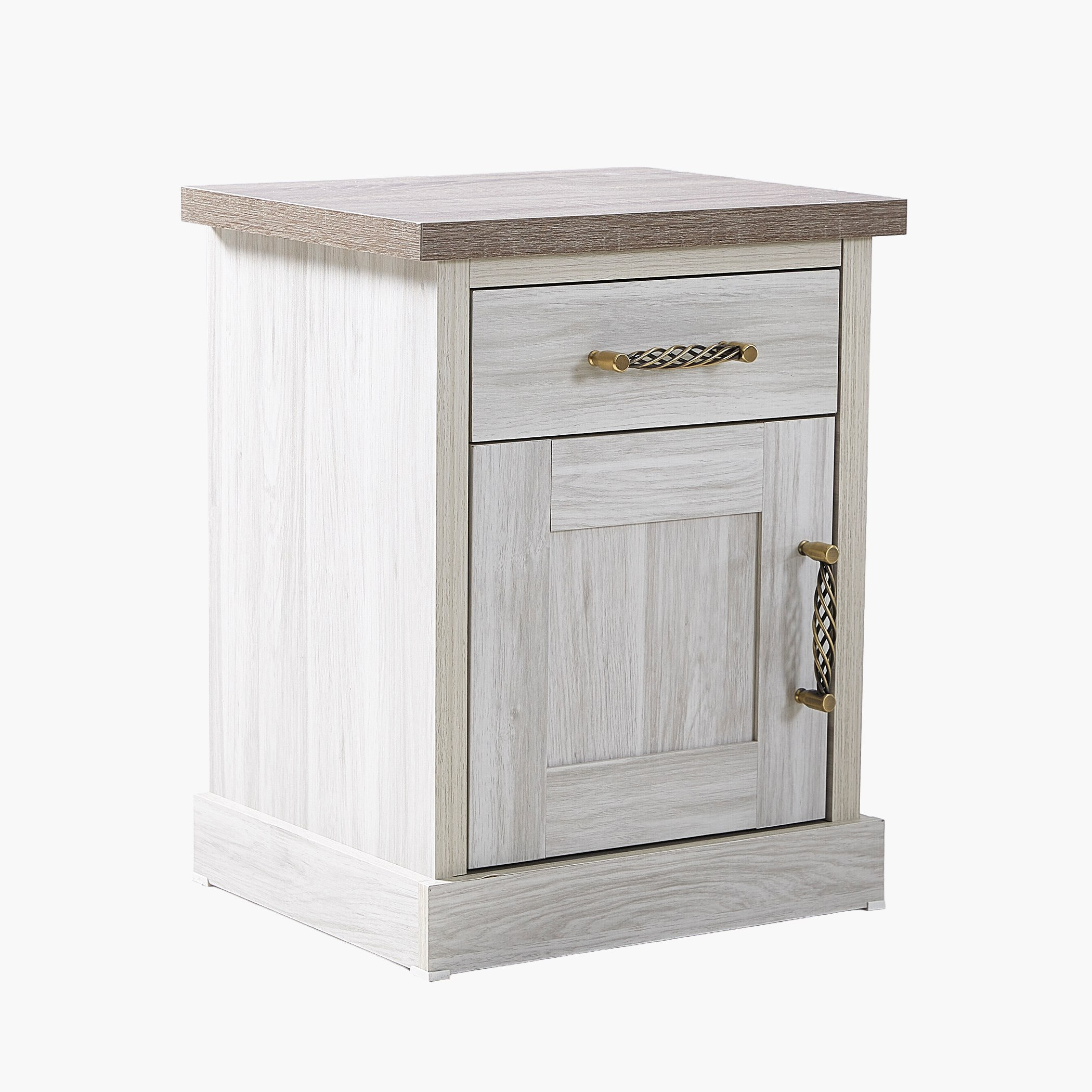 طقم طاولة سرير جانبية بدرج وباب قطعتين من أنجليك-hbxfurniture-bedroom-nightstands-image-6
