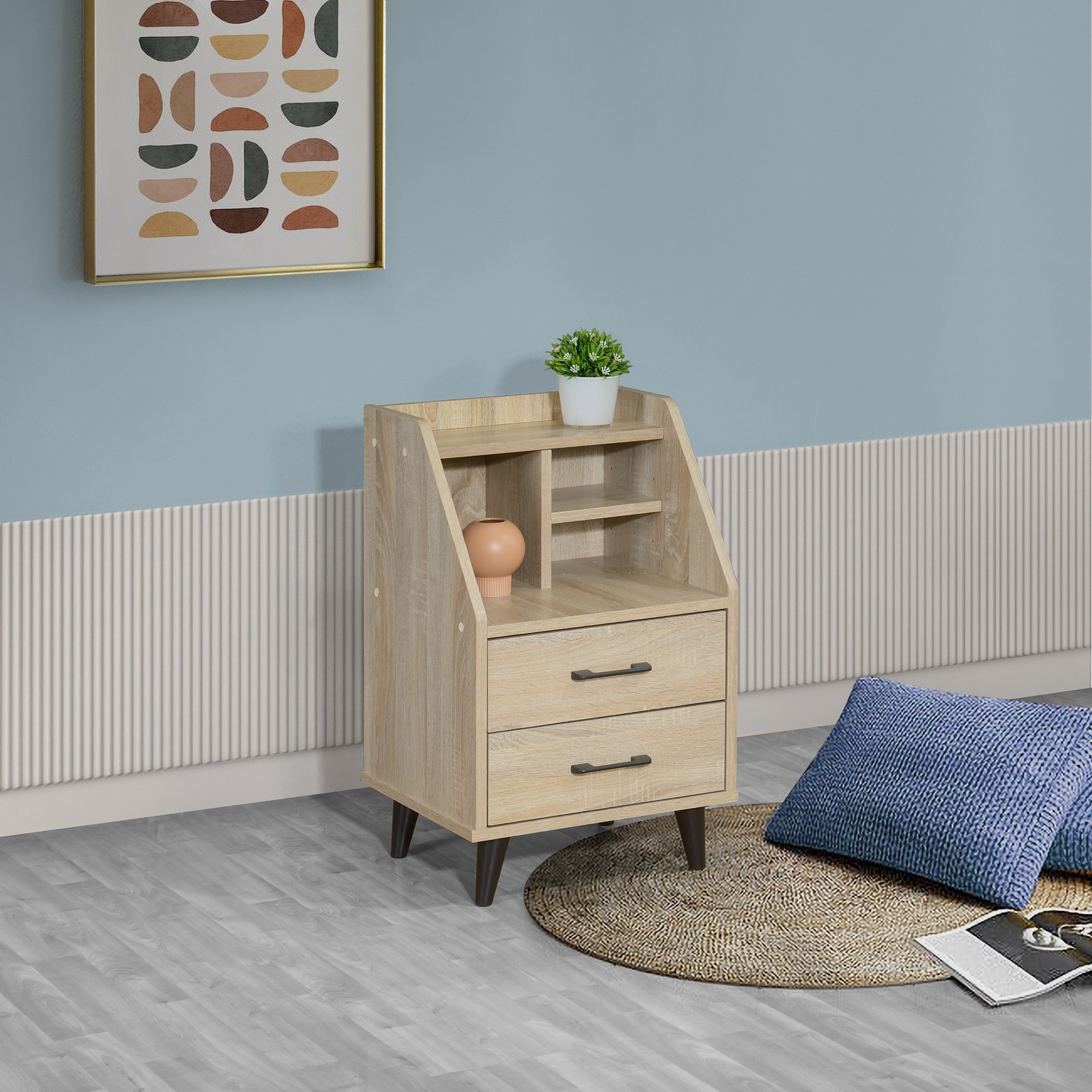Movo Oasis 2-Drawer Nightstand - Set of 2-hbxfurniture-bedroom-nightstands-image-2