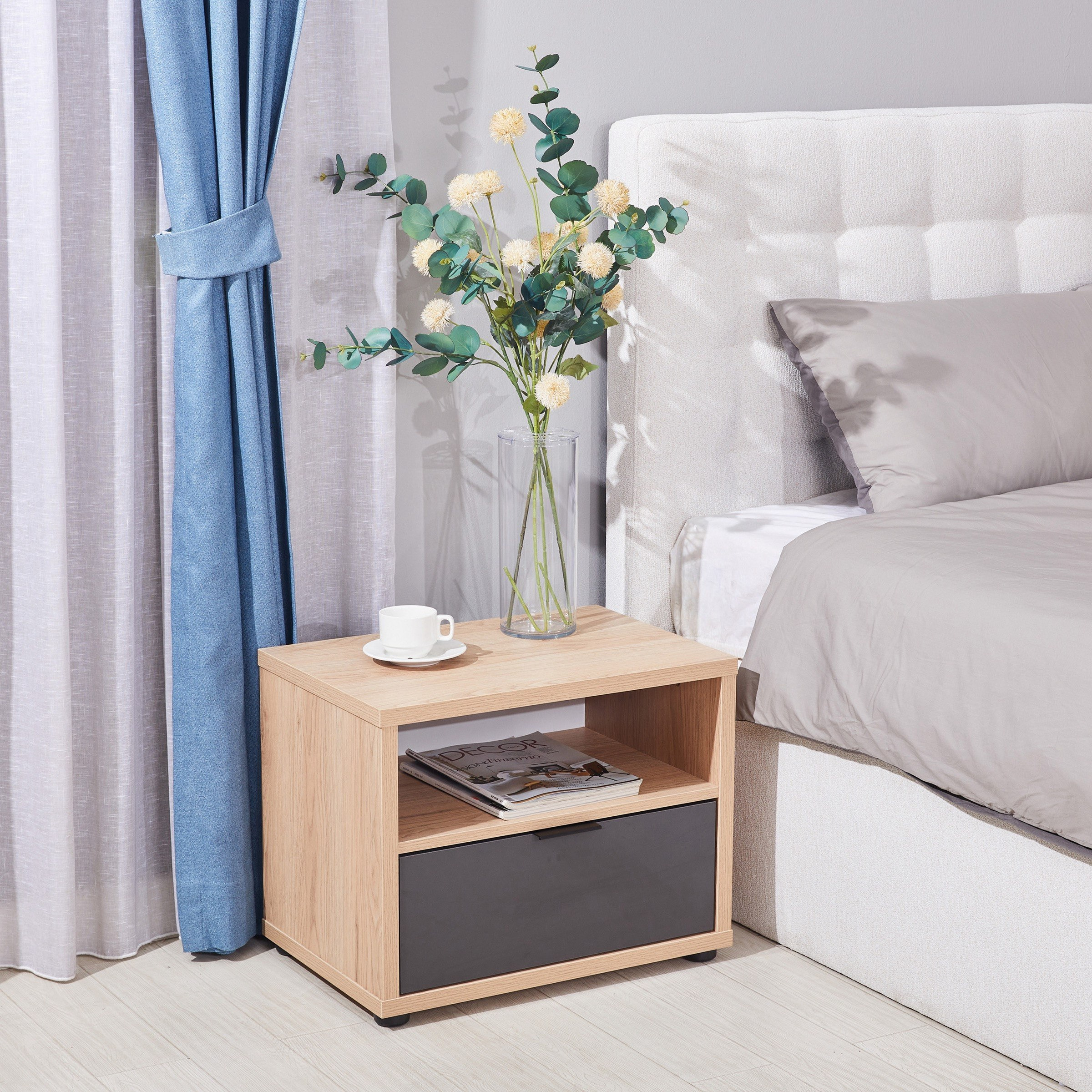 Orion Chester 1-Drawer Nightstand Set with Dresser - Set of 3-hbxfurniture-bedroom-dressersandmirrors-image-2