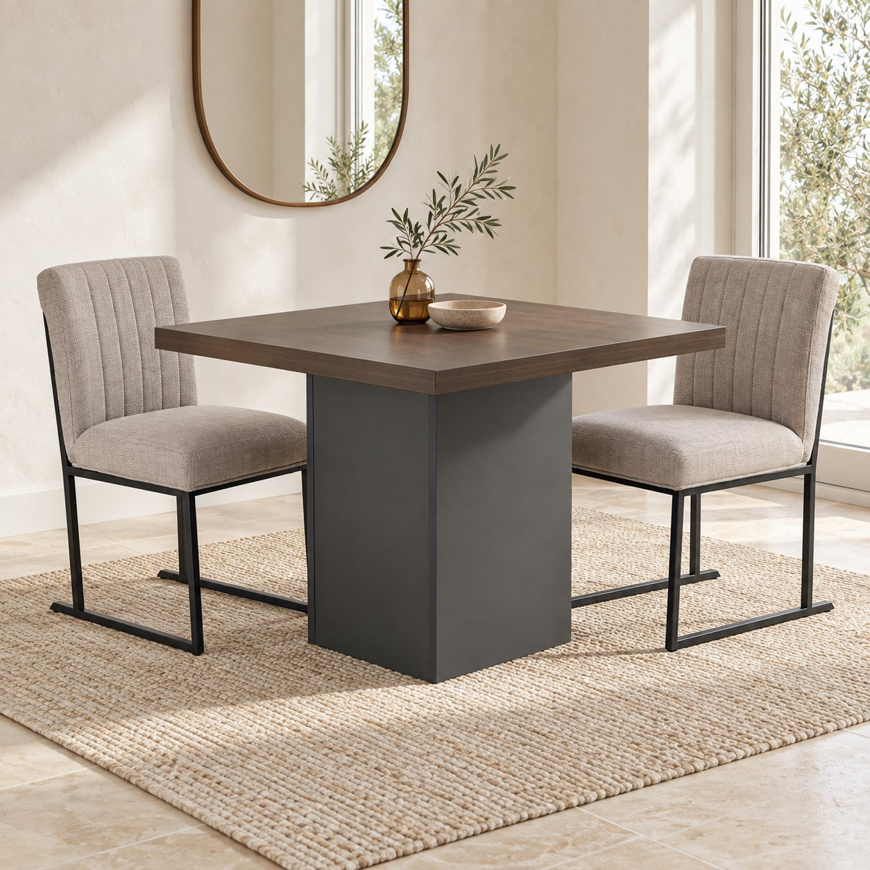 طقم سفرة مربعة لمقعدين من وينشستر آيريس-hbxfurniture-diningtablesandsets-diningsets-twoseater-image-1