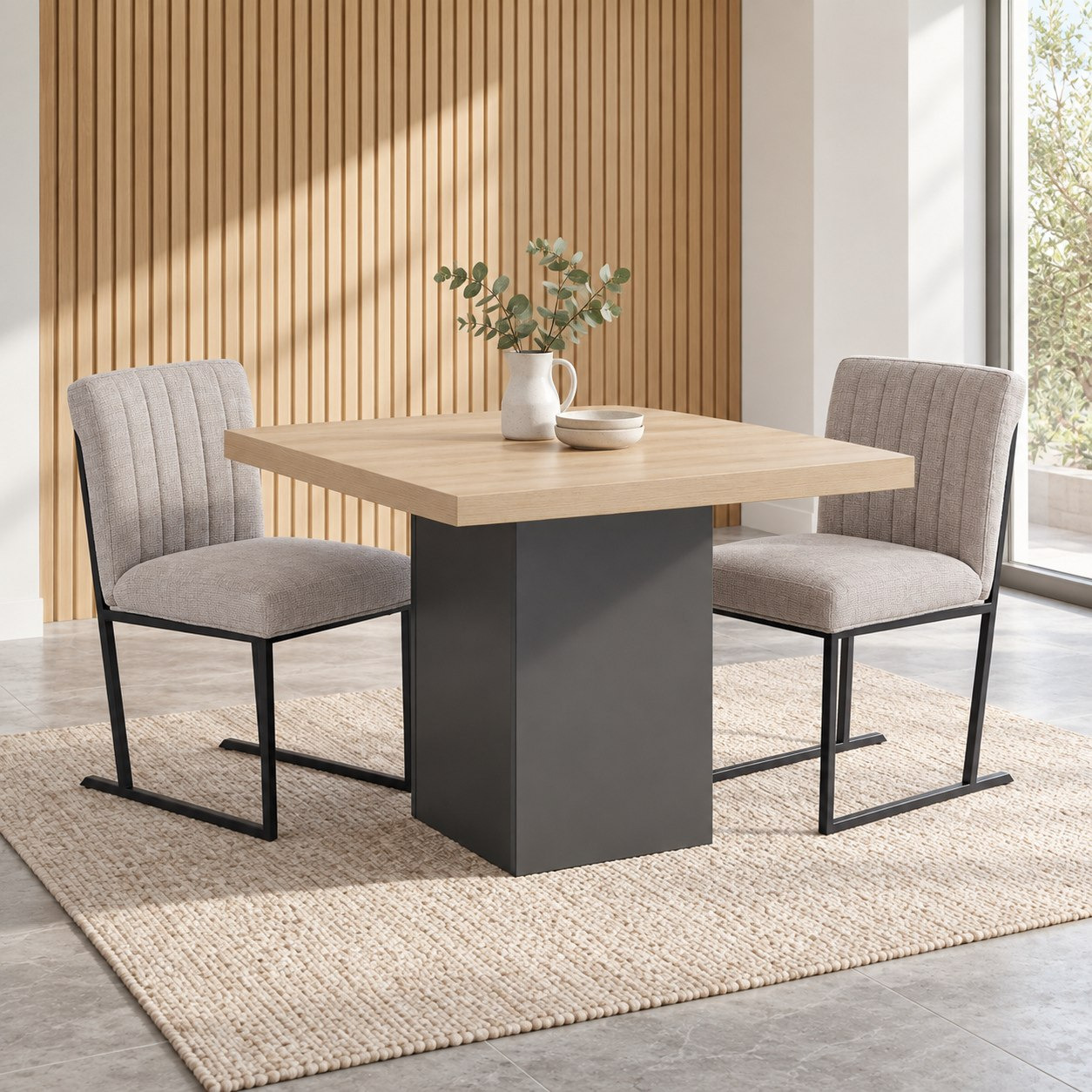 طقم سفرة مربعة لمقعدين من وينشستر آيريس-hbxfurniture-diningtablesandsets-diningsets-twoseater-image-1