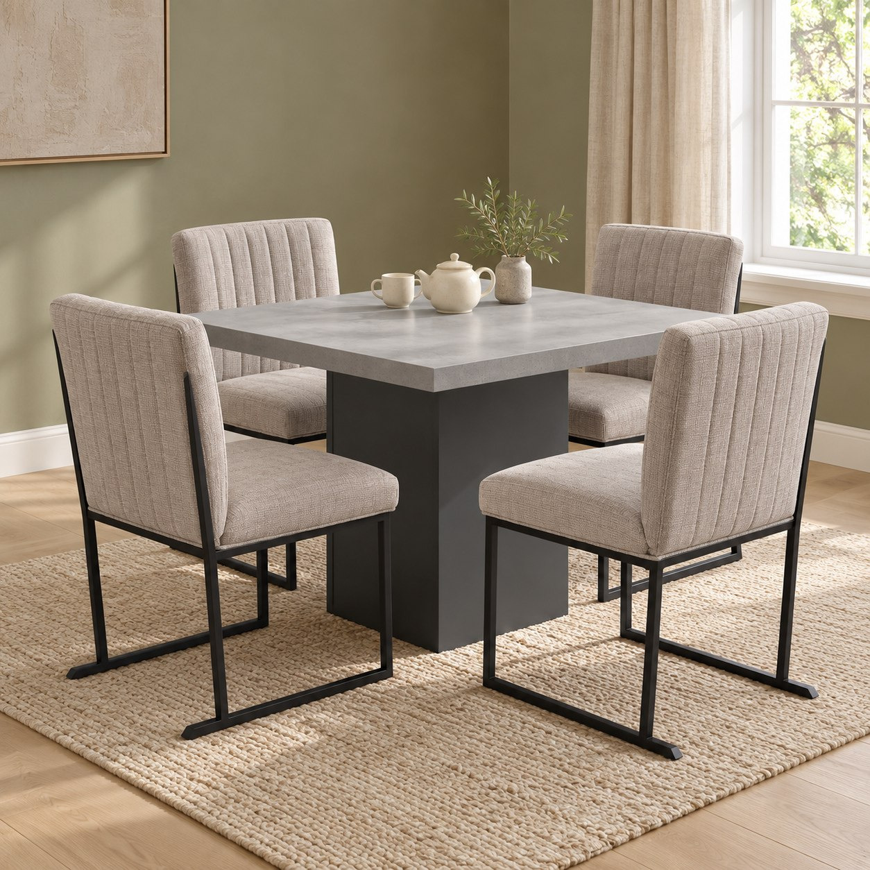 طقم سفرة مربع بـ4 مقاعد من وينشستر آيريس-hbxdiningroom-diningtablesandsets-diningsets-fourseater-image-1