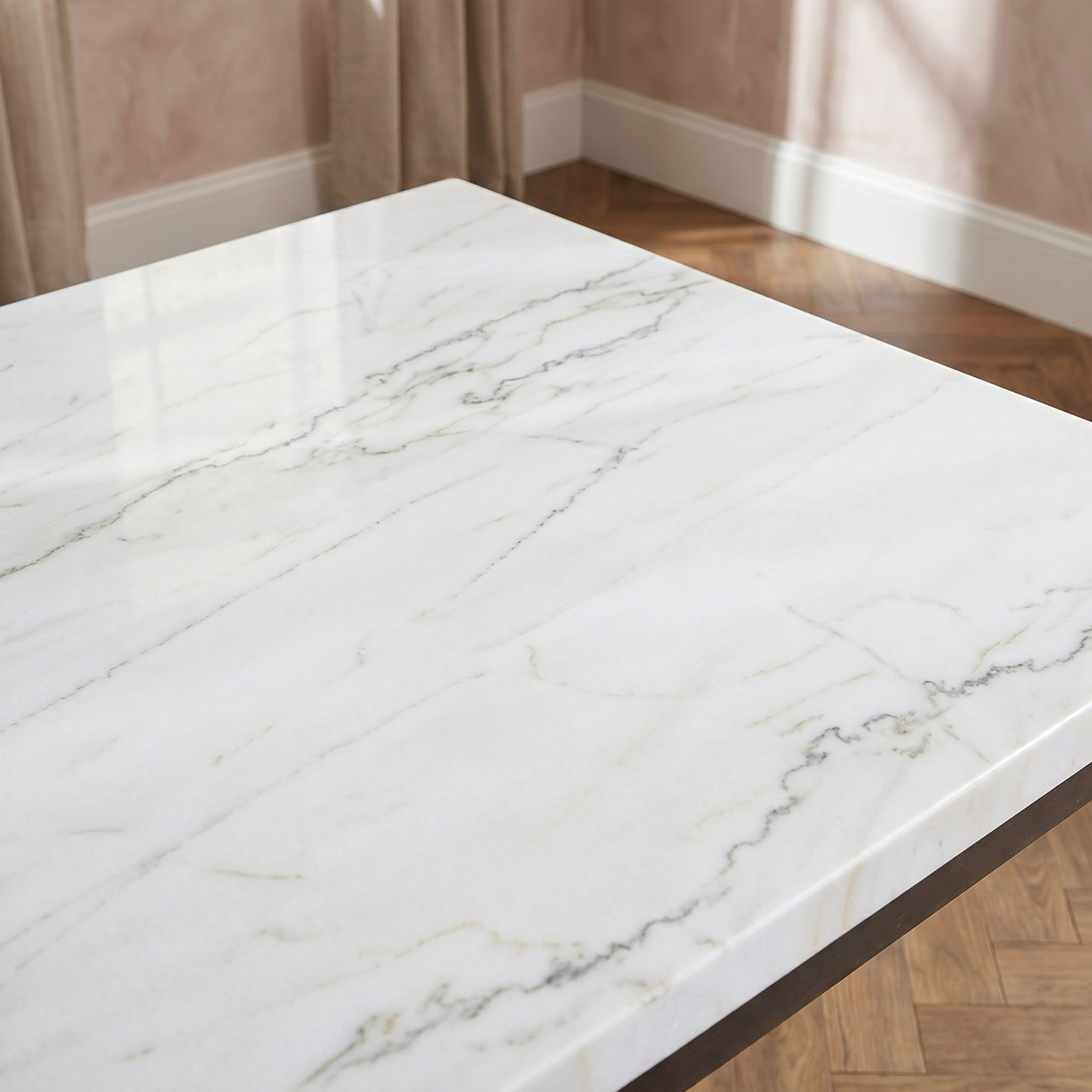 Orlando 6-Seater Genuine Marble Top Dining Set with Bench and Sideboard-hbxfurniture-diningtablesandsets-diningsets-sixseater-image-4