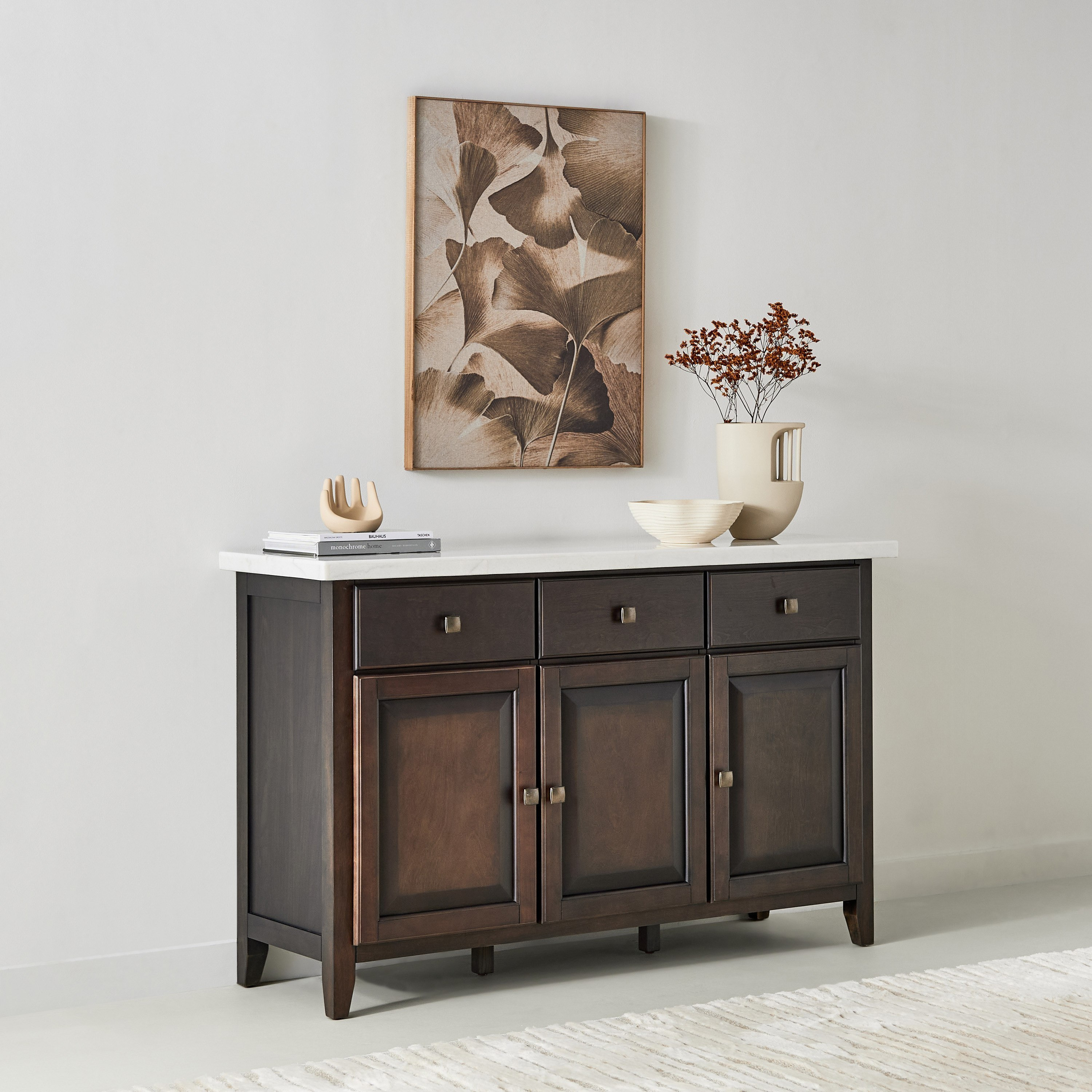 Orlando 6-Seater Genuine Marble Top Dining Set with Sideboard-hbxfurniture-diningtablesandsets-diningsets-sixseater-image-11