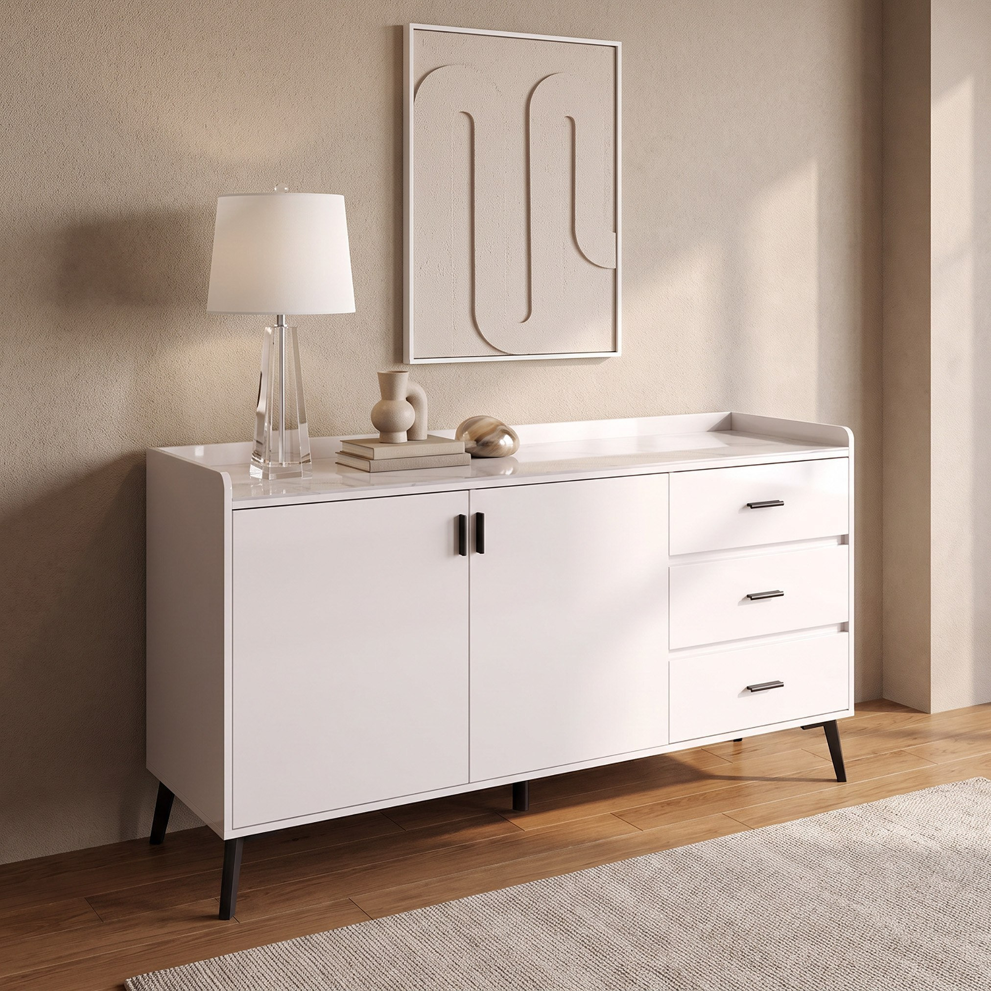 Mandy Roma Extendable 6-Seater Sintered Stone Dining Set with Marwell 1.5 Metre Sideboard-hbxfurniture-diningtablesandsets-diningsets-sixseater-image-12