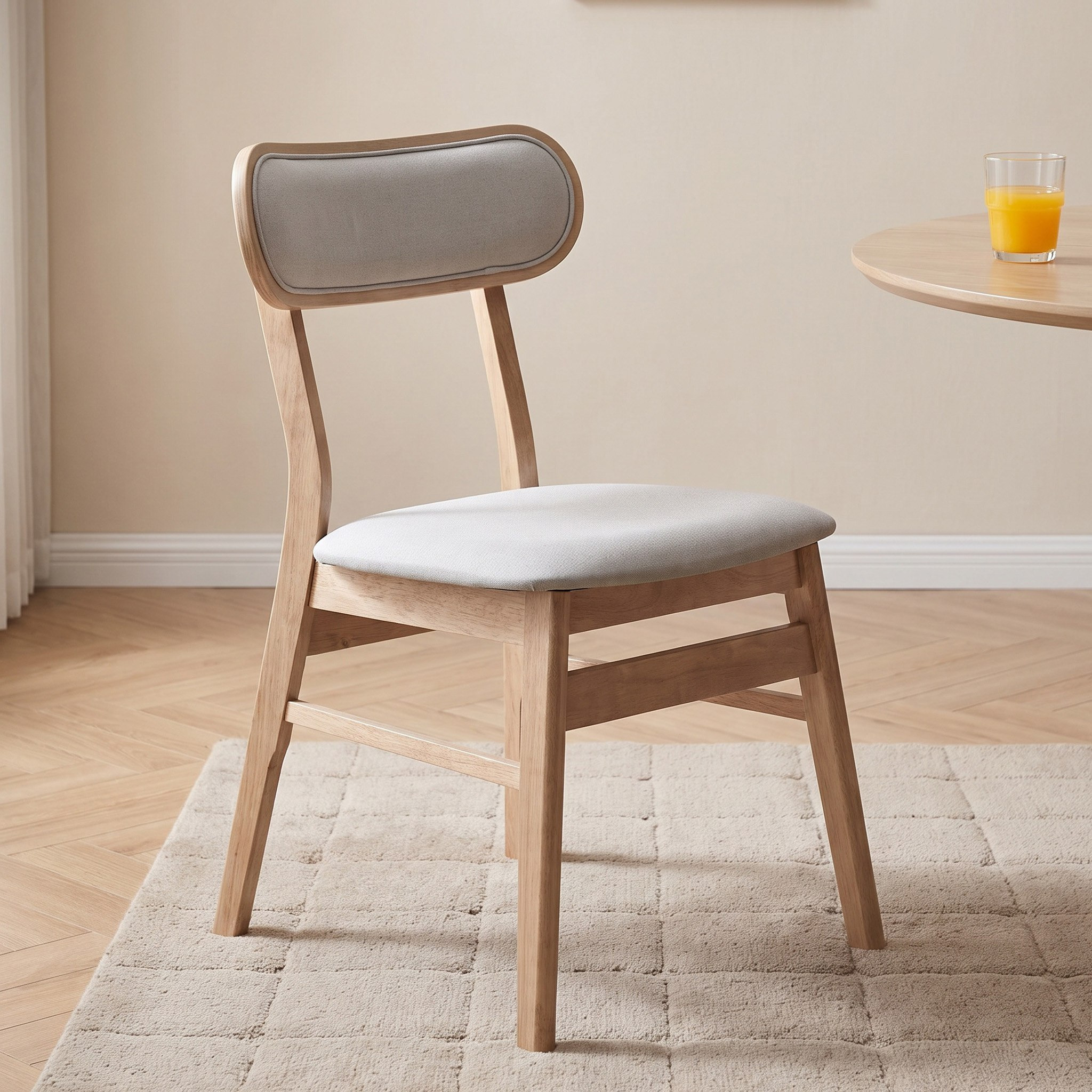 طقم طاولة سفرة لـ6 مقاعد مع خزانة جانبية من سكاندي نوردي نكست-hbxfurniture-diningtablesandsets-diningsets-sixseater-image-6