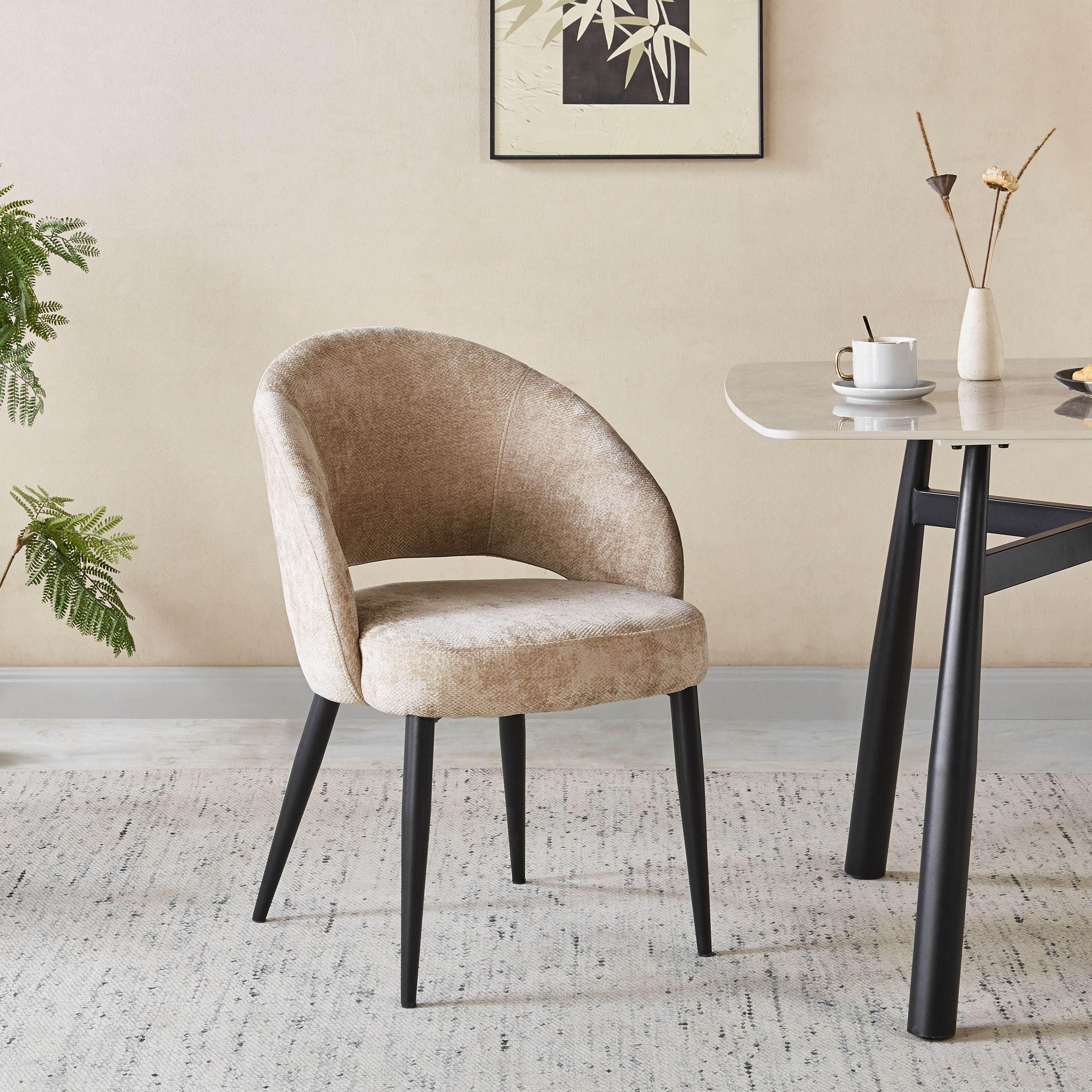 طقم سفرة 6 مقاعد بسطح رخام طبيعي من كافون فابيو ويلز-hbxfurniture-diningtablesandsets-diningsets-sixseater-image-8