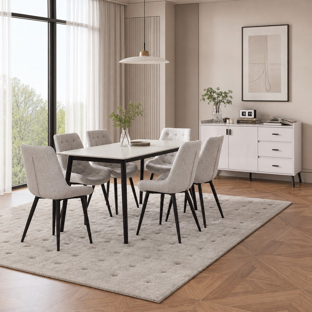 Roma Montana XL 6-Seater Sintered Stone Dining Set with Marwell 1.5 M Sideboard-hbxfurniture-diningtablesandsets-diningsets-sixseater-image-1