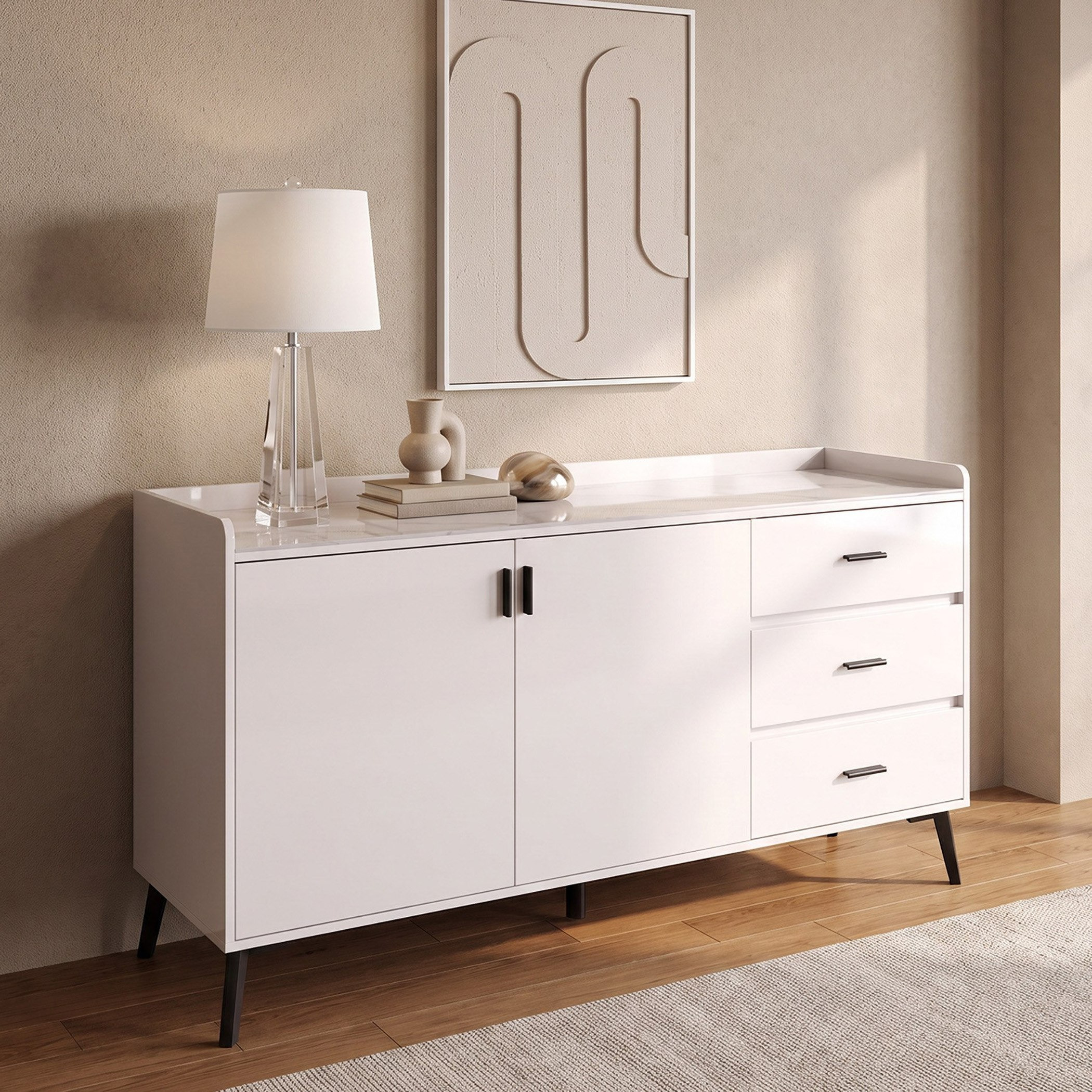 Roma Marwell Extendable 6-Seater Sintered Stone Dining Set with Marwell 1.5 Metre Sideboard-hbxfurniture-diningtablesandsets-diningsets-sixseater-image-21