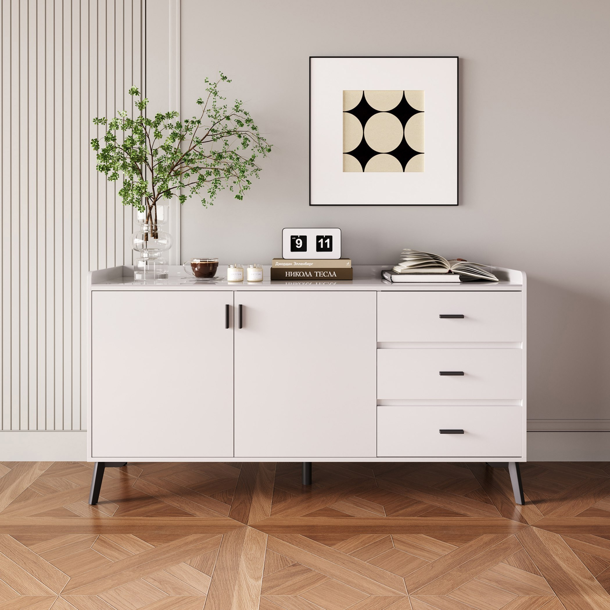 Roma Marwell Extendable 6-Seater Sintered Stone Dining Set with Marwell 1.5 Metre Sideboard-hbxfurniture-diningtablesandsets-diningsets-sixseater-image-22