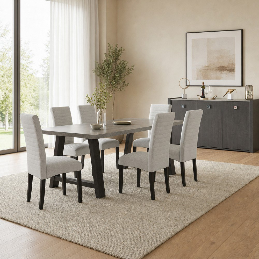Cambridge Angelic 6-Seater Dining Set with Sideboard-hbxfurniture-diningtablesandsets-diningsets-sixseater-image-1