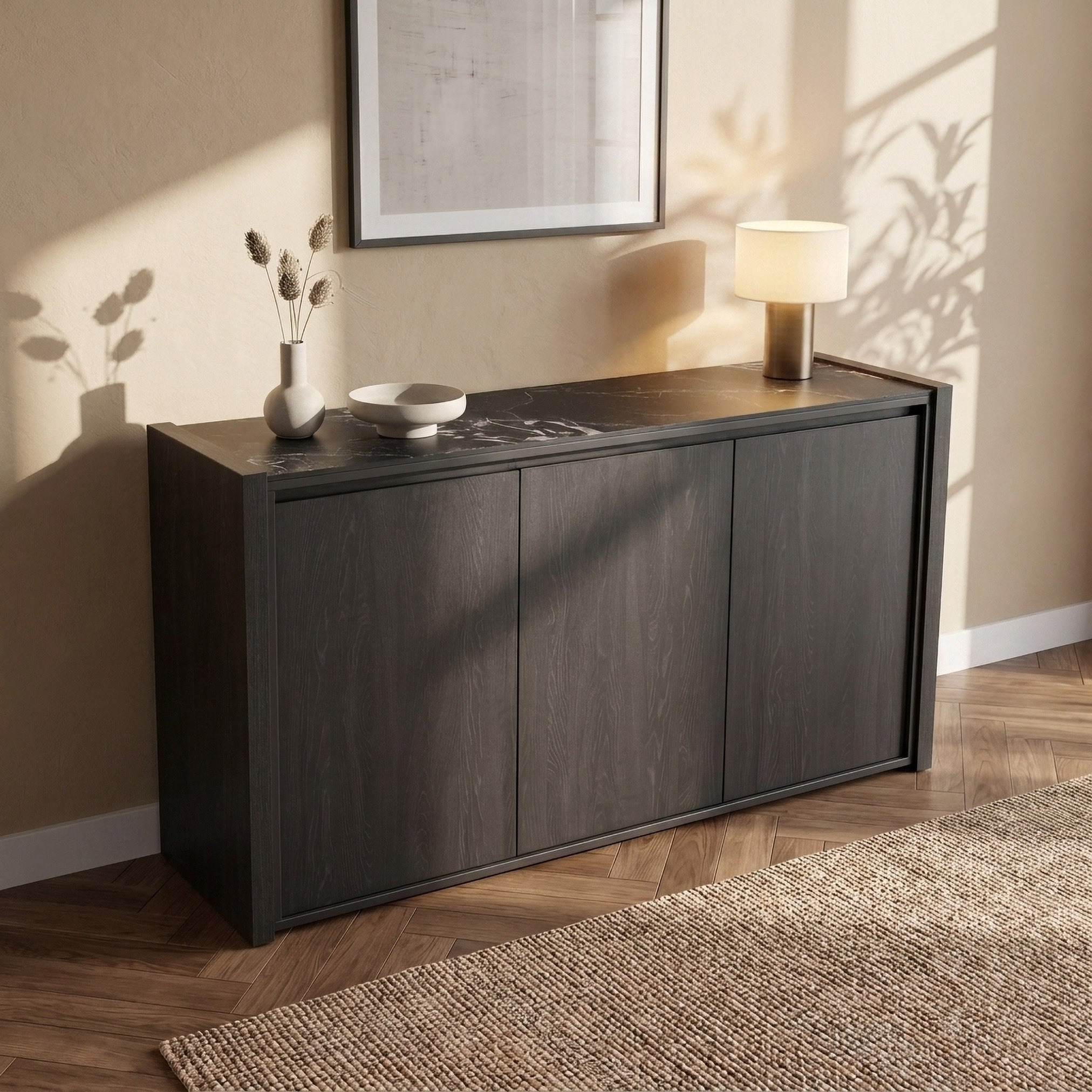Leonor Paul 6-Seater Sintered Stone Dining Set with Sideboard-hbxfurniture-diningtablesandsets-diningsets-sixseater-image-11