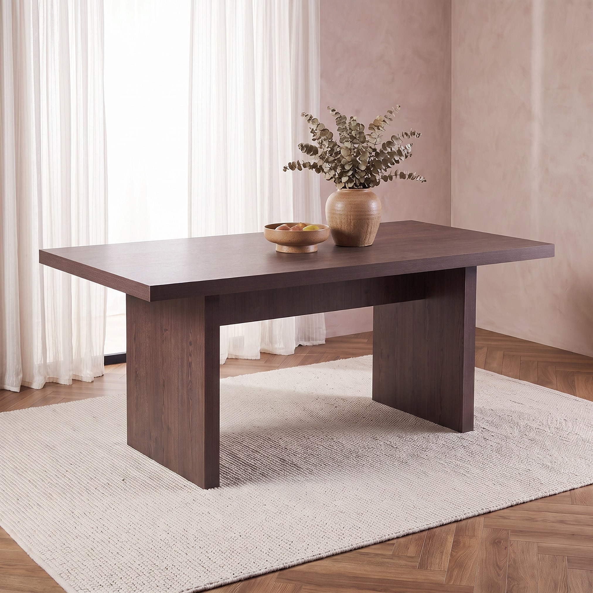 Riccardo Leonor 6-Seater Dining Set-hbxfurniture-diningtablesandsets-diningsets-sixseater-image-2