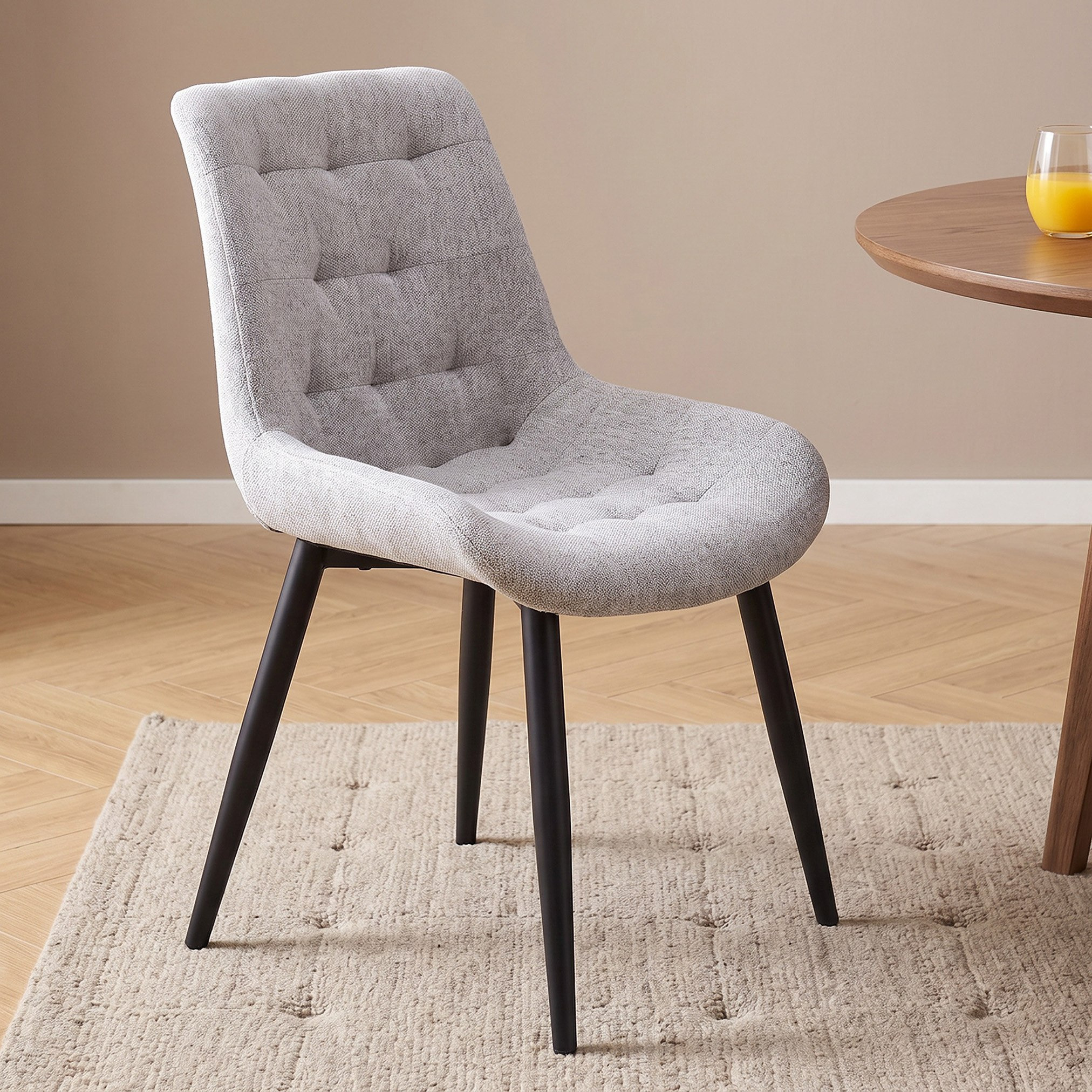 طقم طاولة سفرة بسطح من الخشب الصلب لـ6 مقاعد مع خزانة جانبية من كافون فلوريا مونتانا-hbxfurniture-diningtablesandsets-diningsets-sixseater-image-7