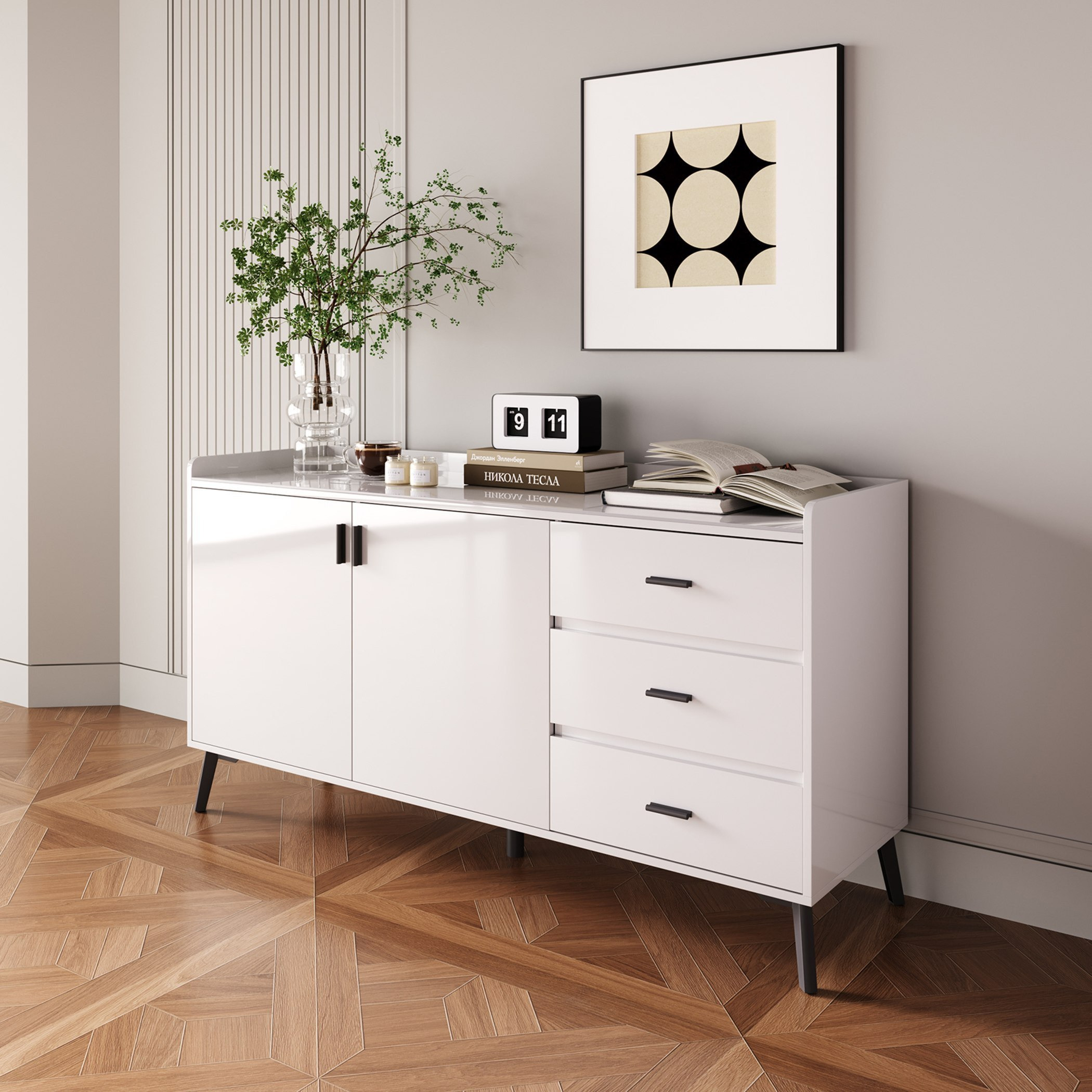 Baron Welwick 6-Seater Sintered Stone Dining Set with Marwell 1.5 Metre Sideboard-hbxfurniture-diningtablesandsets-diningsets-sixseater-image-17