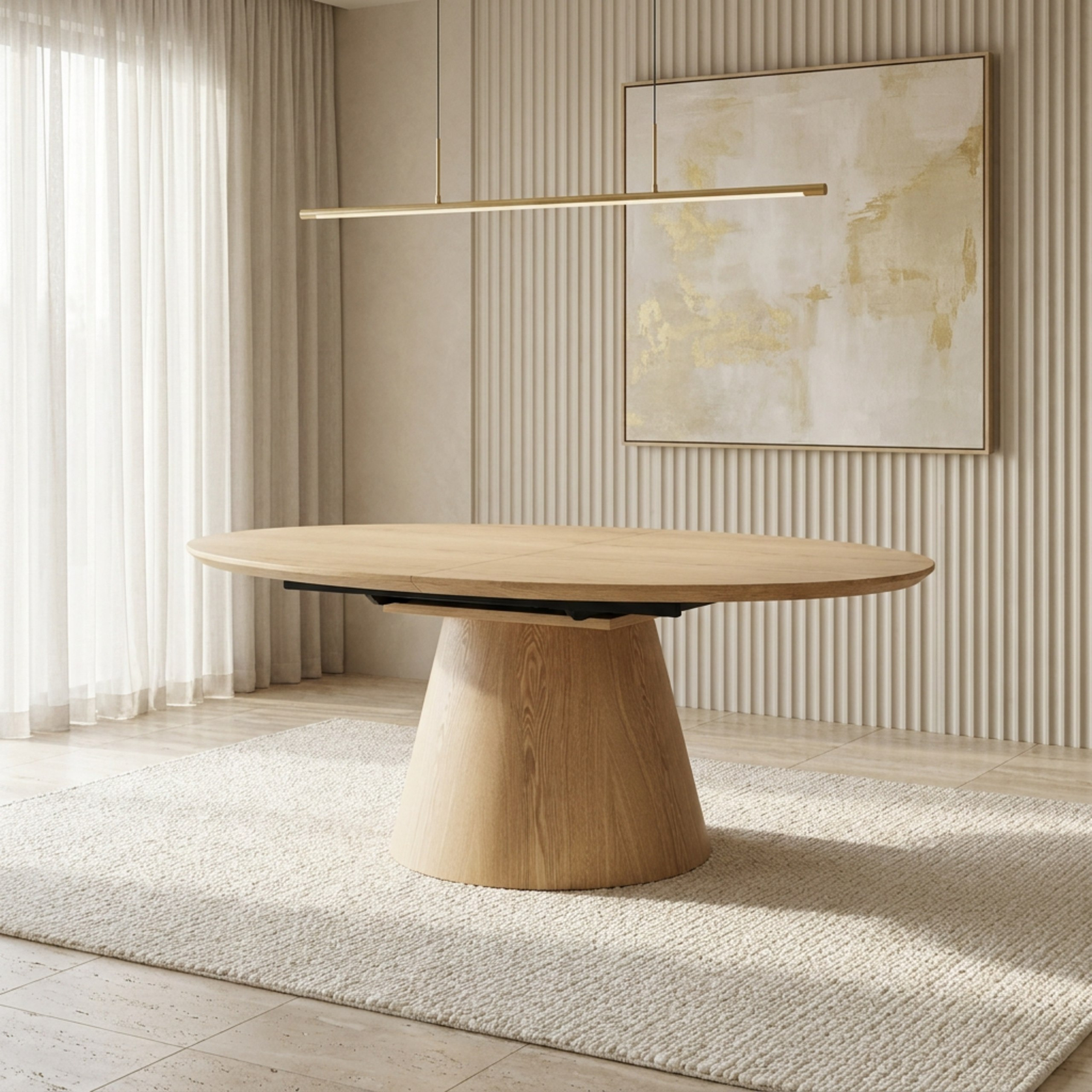 طقم طاولة سفرة قابلة للتمديد لـ6 مقاعد من أفيانا بالي-hbxfurniture-diningtablesandsets-diningsets-sixseater-image-2