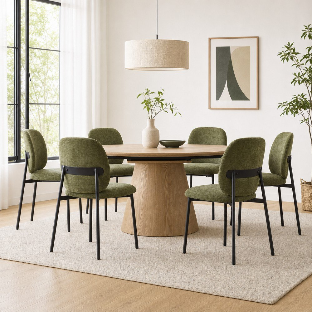 Aviana Grayton 6-Seater Extendable Dining Set-hbxfurniture-diningtablesandsets-diningsets-eightseater-image-1