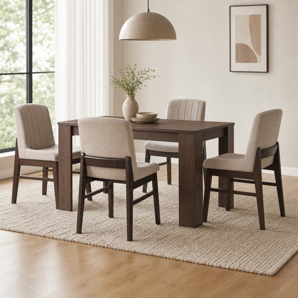 Riccardo Caspian 4-Seater Dining Set-hbxdiningroom-diningtablesandsets-diningsets-fourseater-image-1