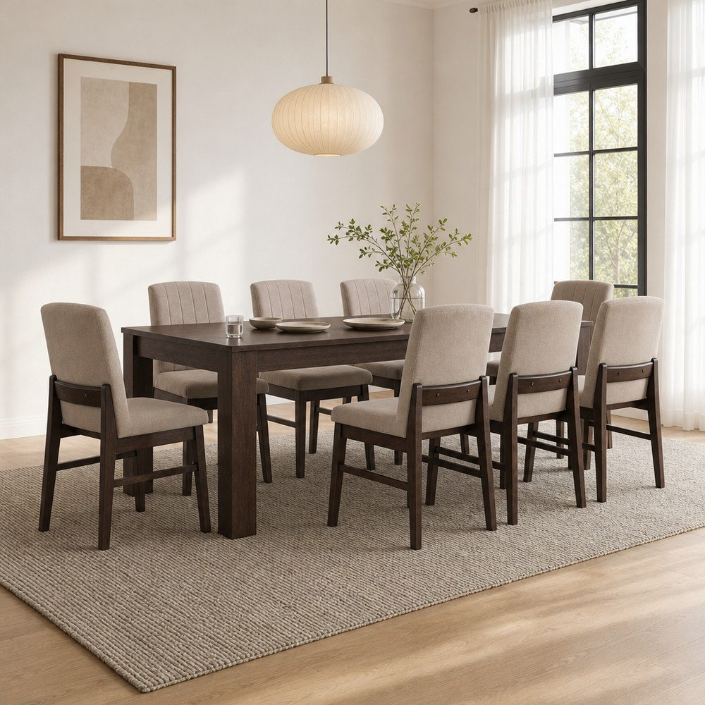 Riccardo Caspian 8-Seater Dining Set-hbxfurniture-diningtablesandsets-diningsets-eightseater-image-1