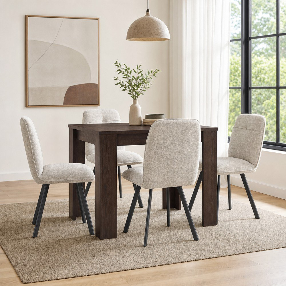 طقم طاولة سفرة لـ4 مقاعد من ريكاردو باسيل-hbxdiningroom-diningtablesandsets-diningsets-fourseater-image-1