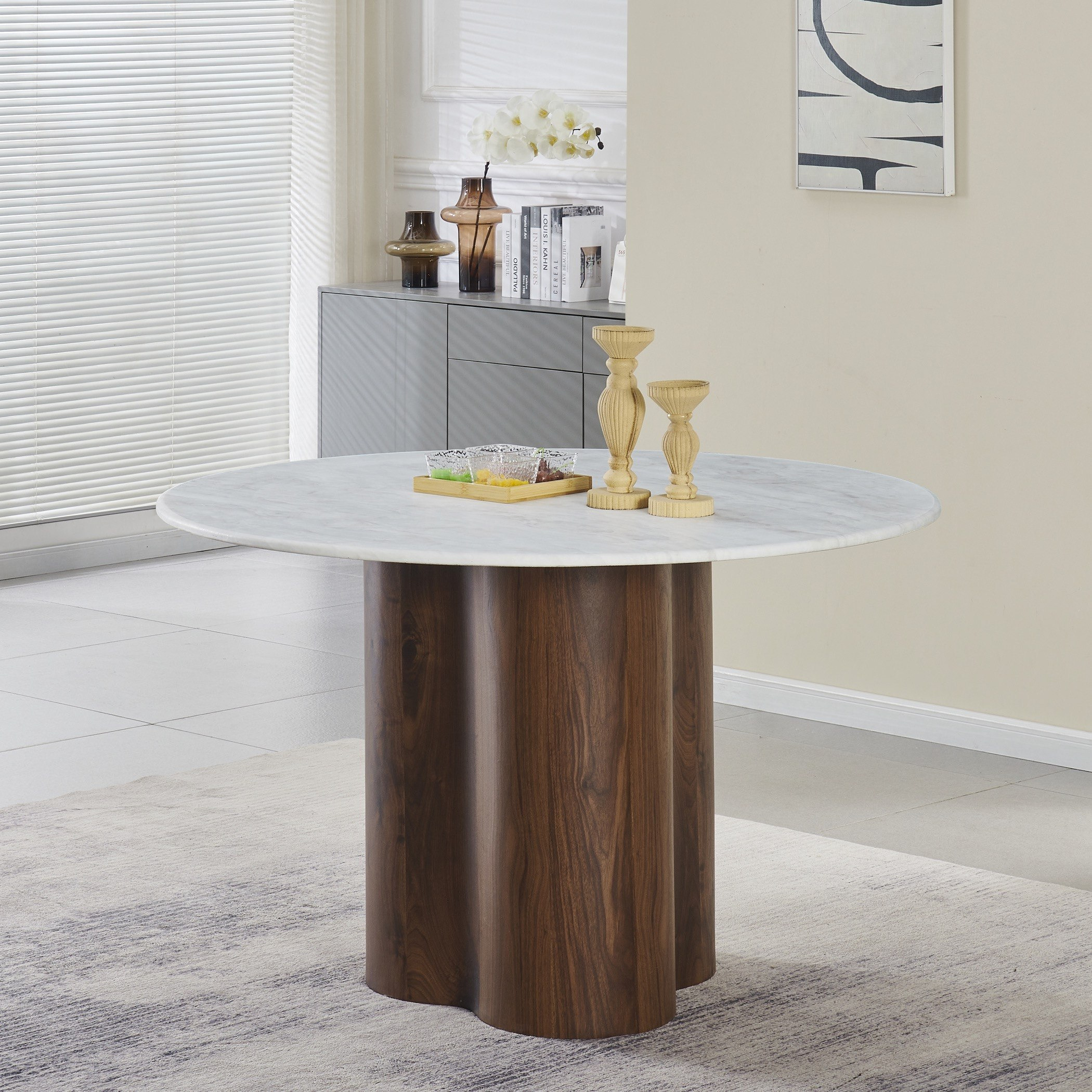 طقم طاولة سفرة بسطح رخامي لـ 4 مقاعد من فيلاسكو أدرا-hbxdiningroom-diningtablesandsets-diningsets-fourseater-image-2
