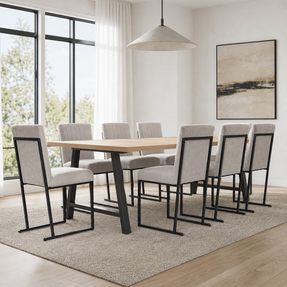 Iris 8-Seater A-Leg Dining Set-hbxfurniture-diningtablesandsets-diningsets-eightseater-image-1