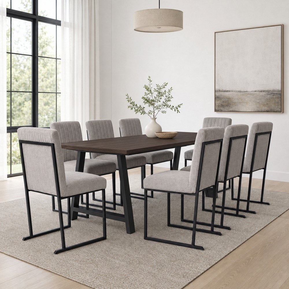 Iris 8-Seater A Leg Dining Set-hbxfurniture-diningtablesandsets-diningsets-eightseater-image-1